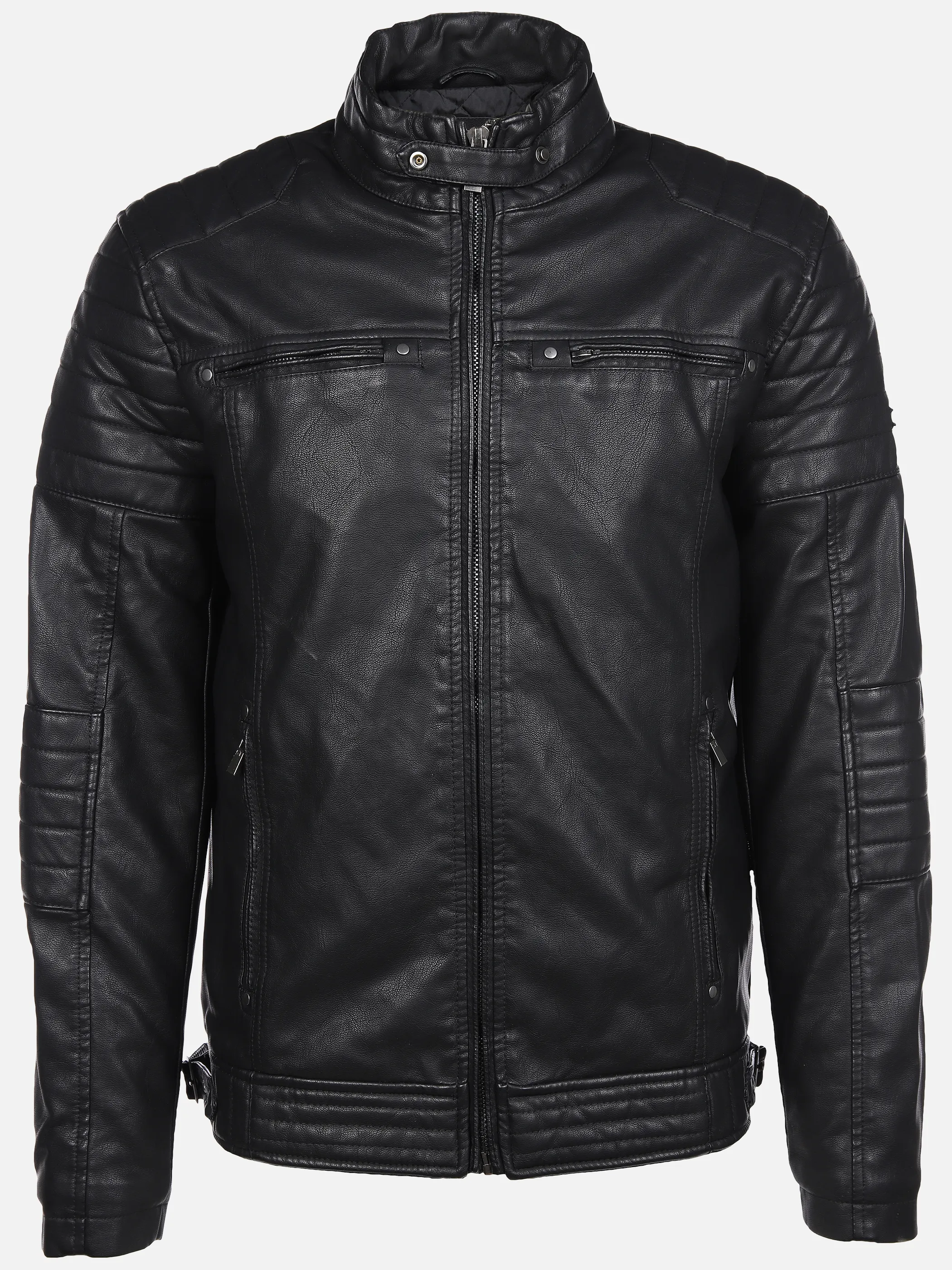 Southern Territory He. PU-Bikerjacke schwarz Schwarz 888334 BLACK 1 Southern Territory He. PU-Bikerjacke schwarz Schwarz 888334 BLACK 1
