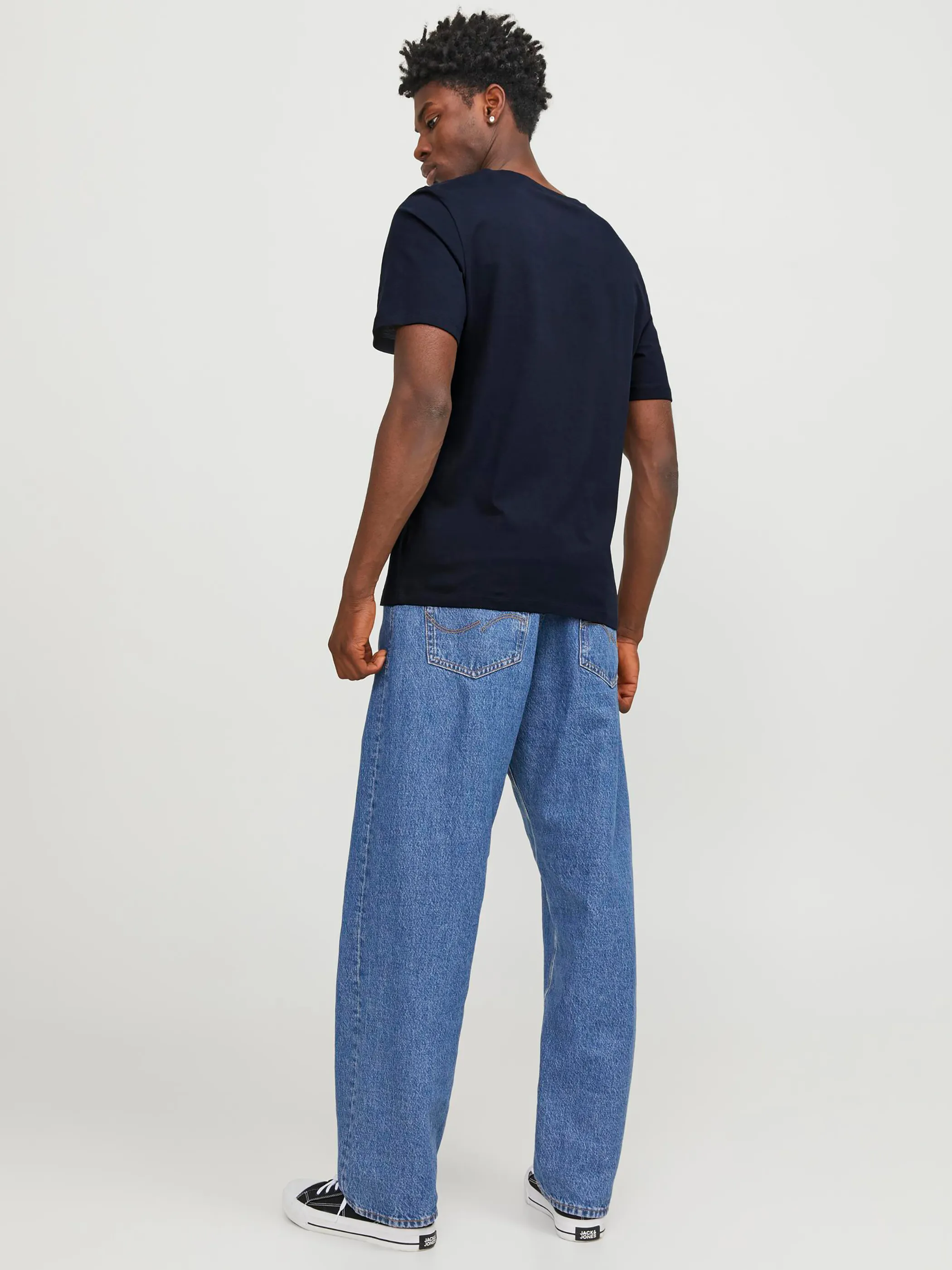 Jack Jones 12250683 JJEJEFF CORP LOGO TEE Marine 887731 175876001 2