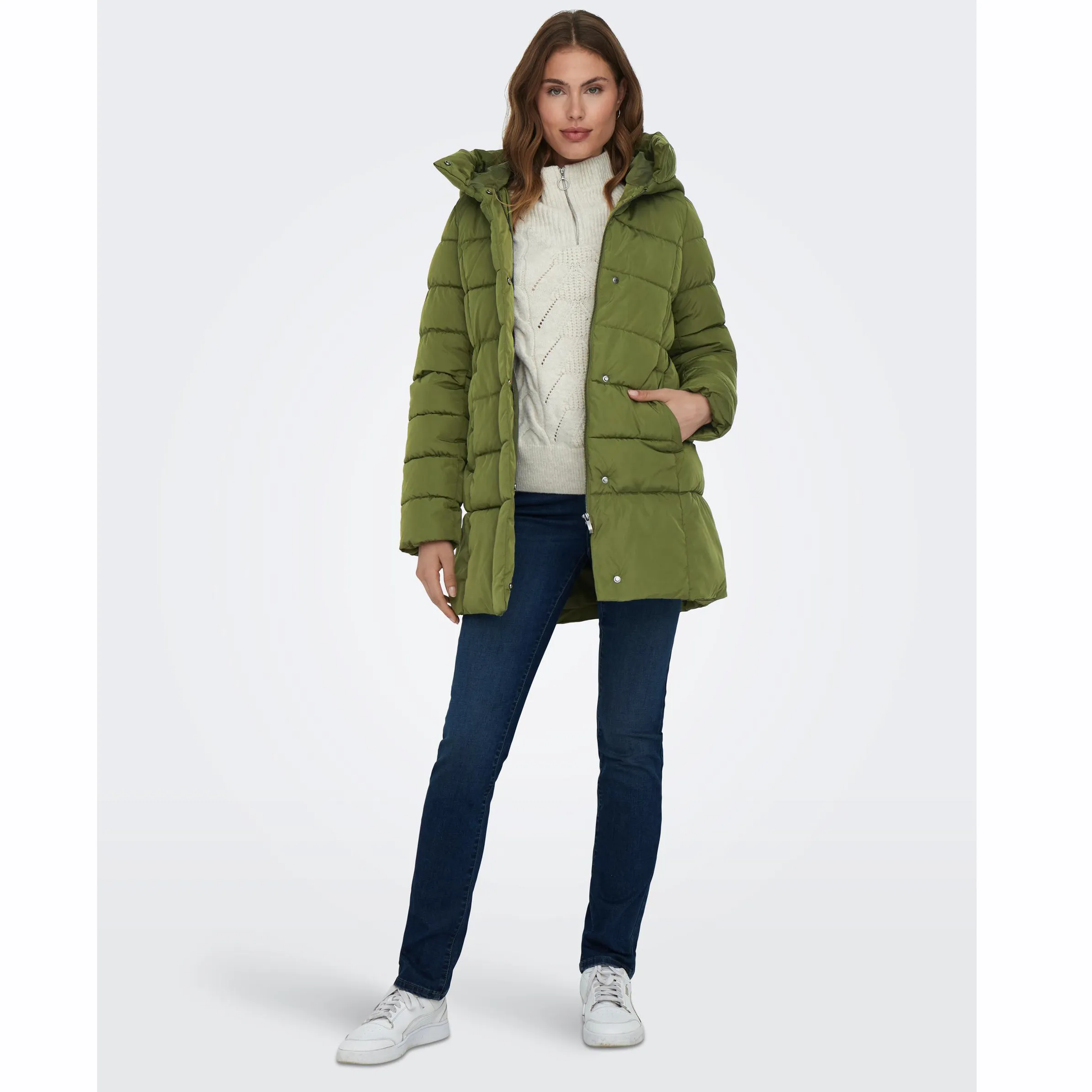 Only 15304782 ONLLINA PUFFER COAT C Grün 881713 229635 4