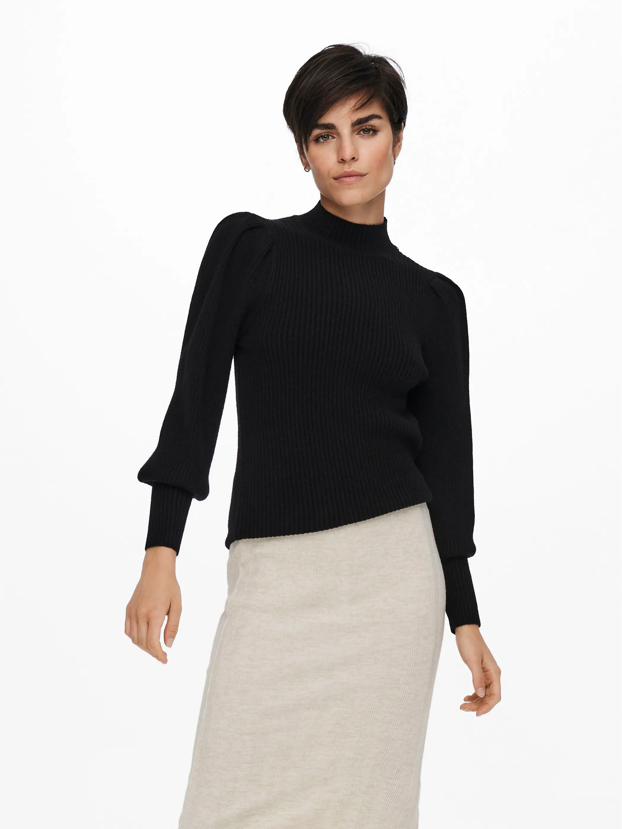 Only 15232494 ONLKATIA L/S HIGHNECK Schwarz 855061 177911 3