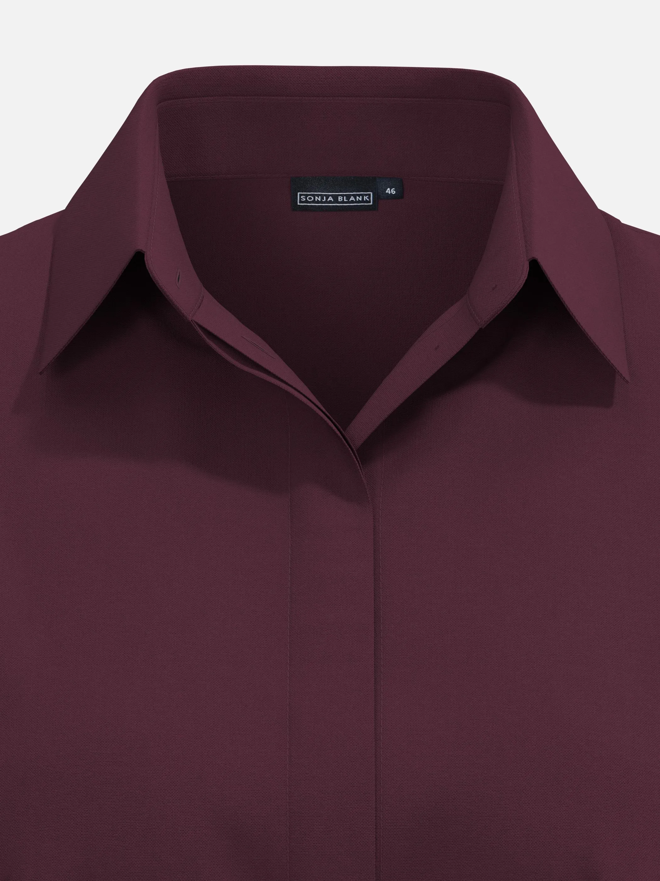 Sonja Blank Da-gr.Gr. Hemdbluse Rot 929995 AUBERGINE 3