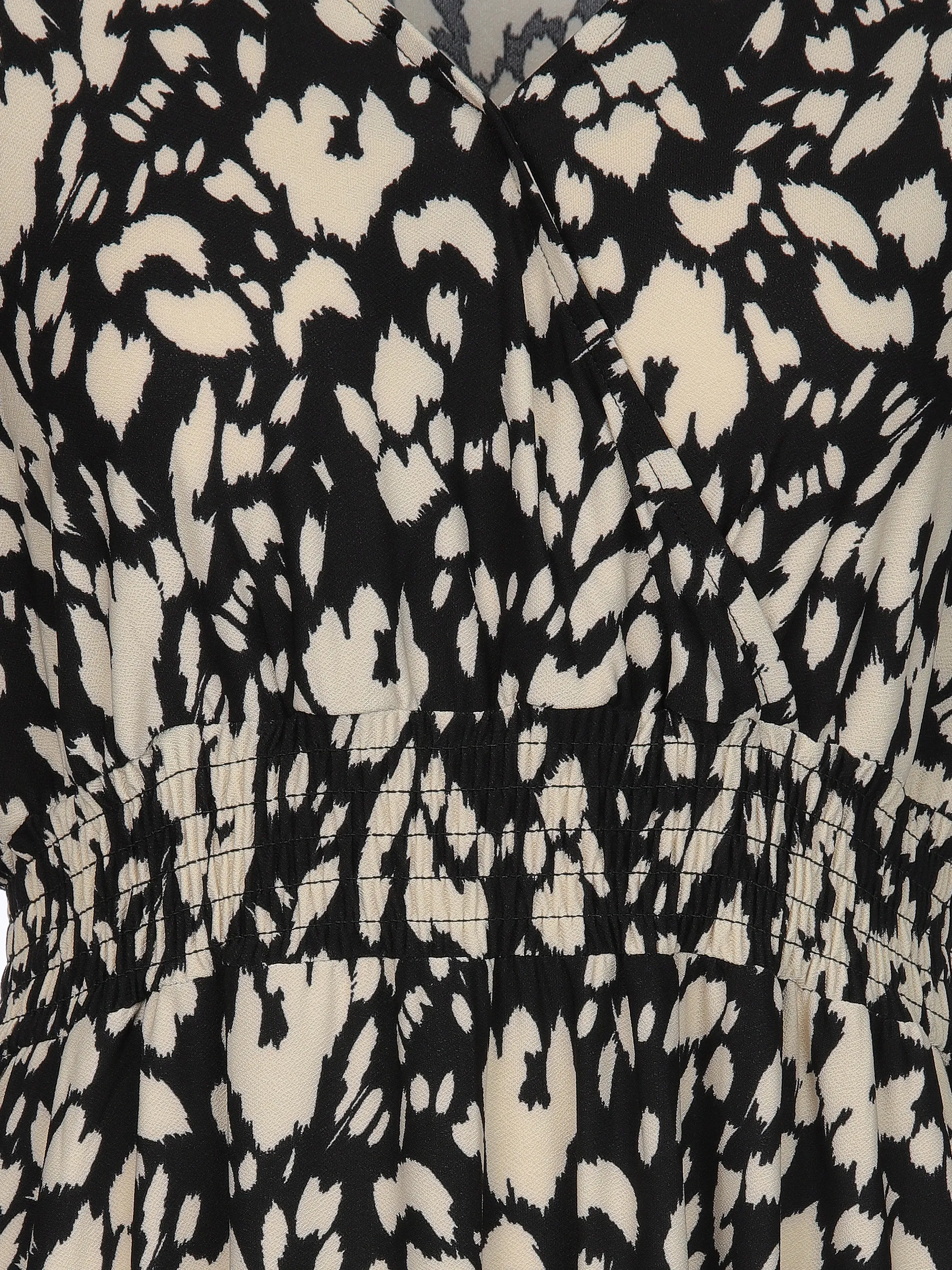 Sure Da-Jersey Kleid m.Alloverprint Weiß 908114 BLACK 3
