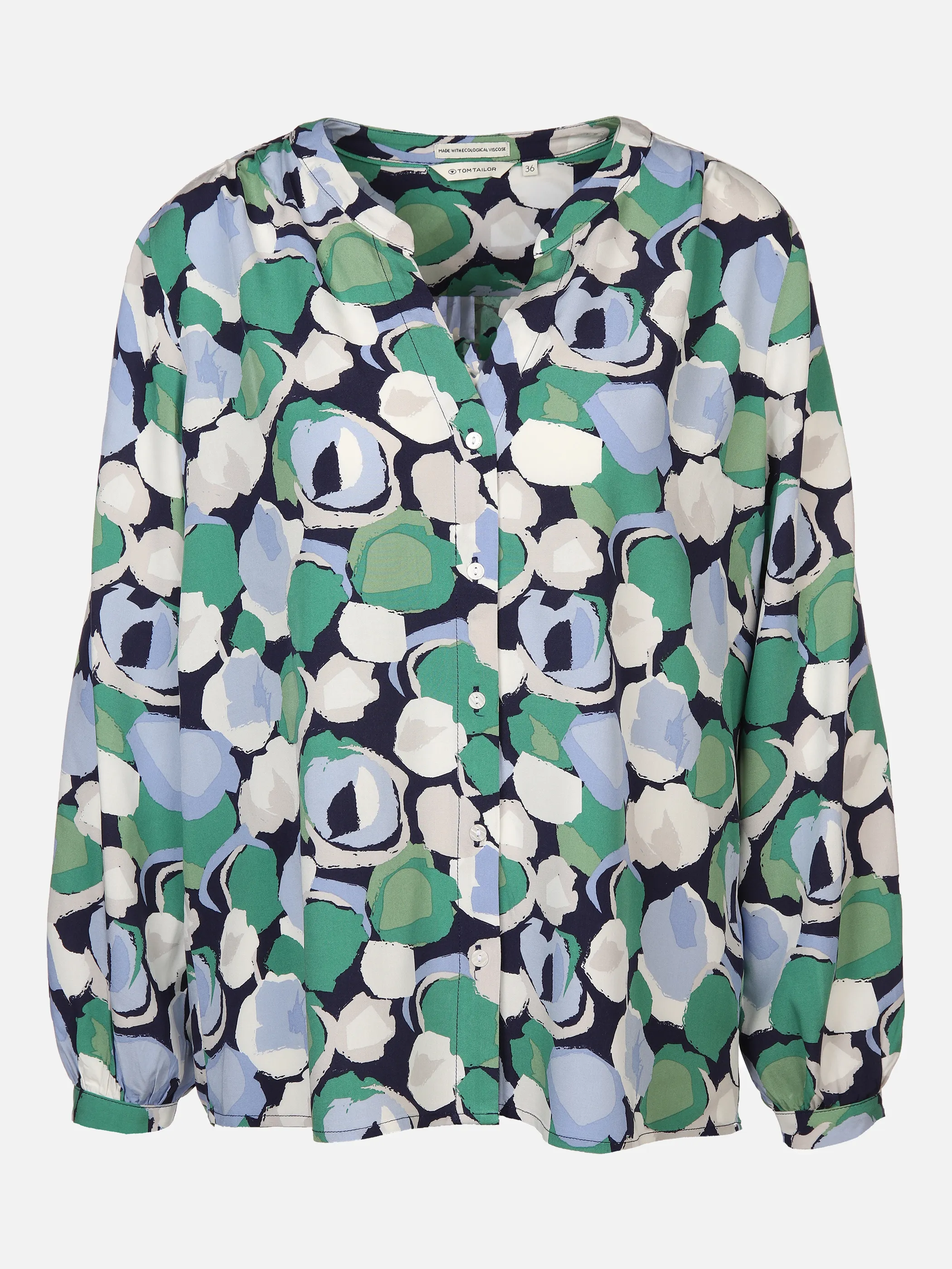 Tom Tailor 1035244 longsleeve blouse prin Grün 874843 31572 1 Tom Tailor 1035244 longsleeve blouse prin Grün 874843 31572 1