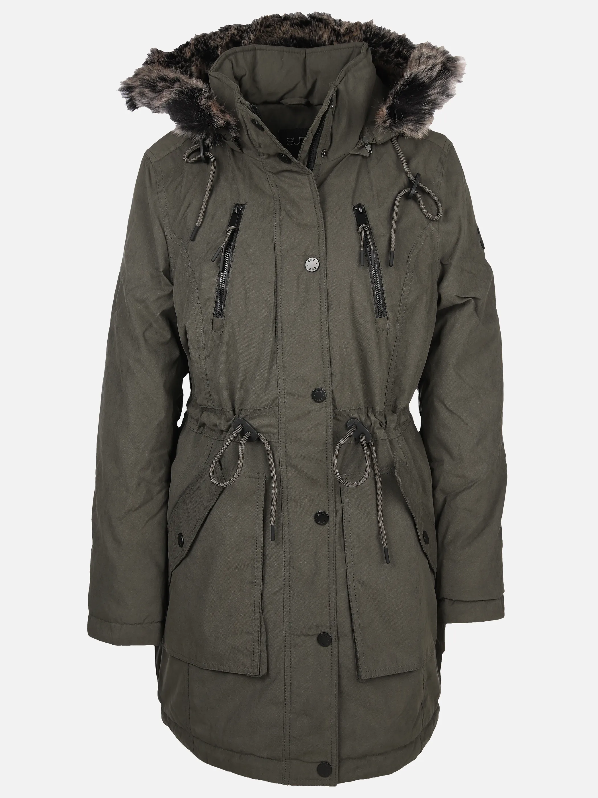 Sure Da-Parka m. Kunstpelz Oliv 897573 OLIVE 1 Sure Da-Parka m. Kunstpelz Oliv 897573 OLIVE 1