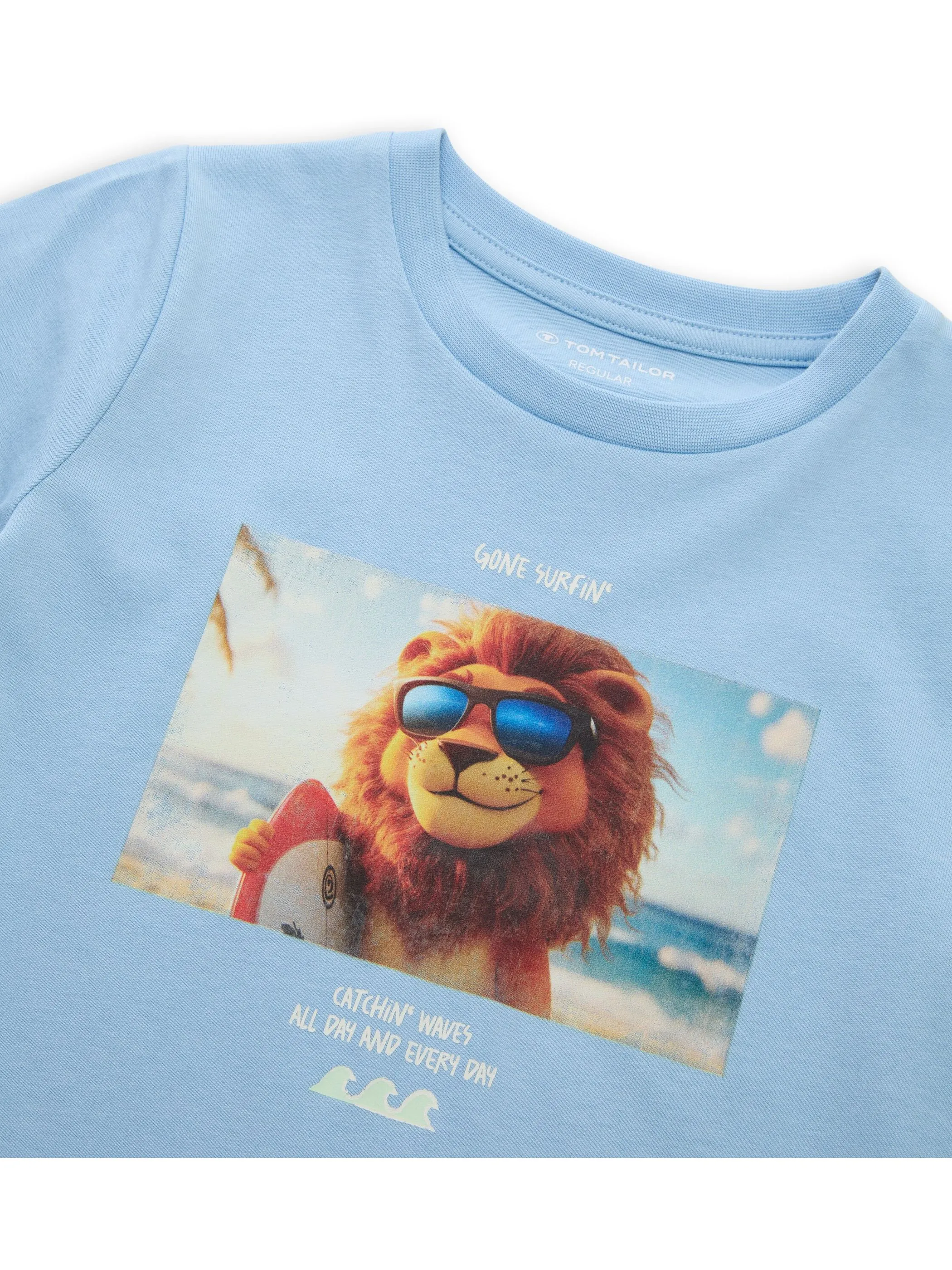 Tom Tailor 1051368 photoprint t-shirt Blau 929667 33749 3