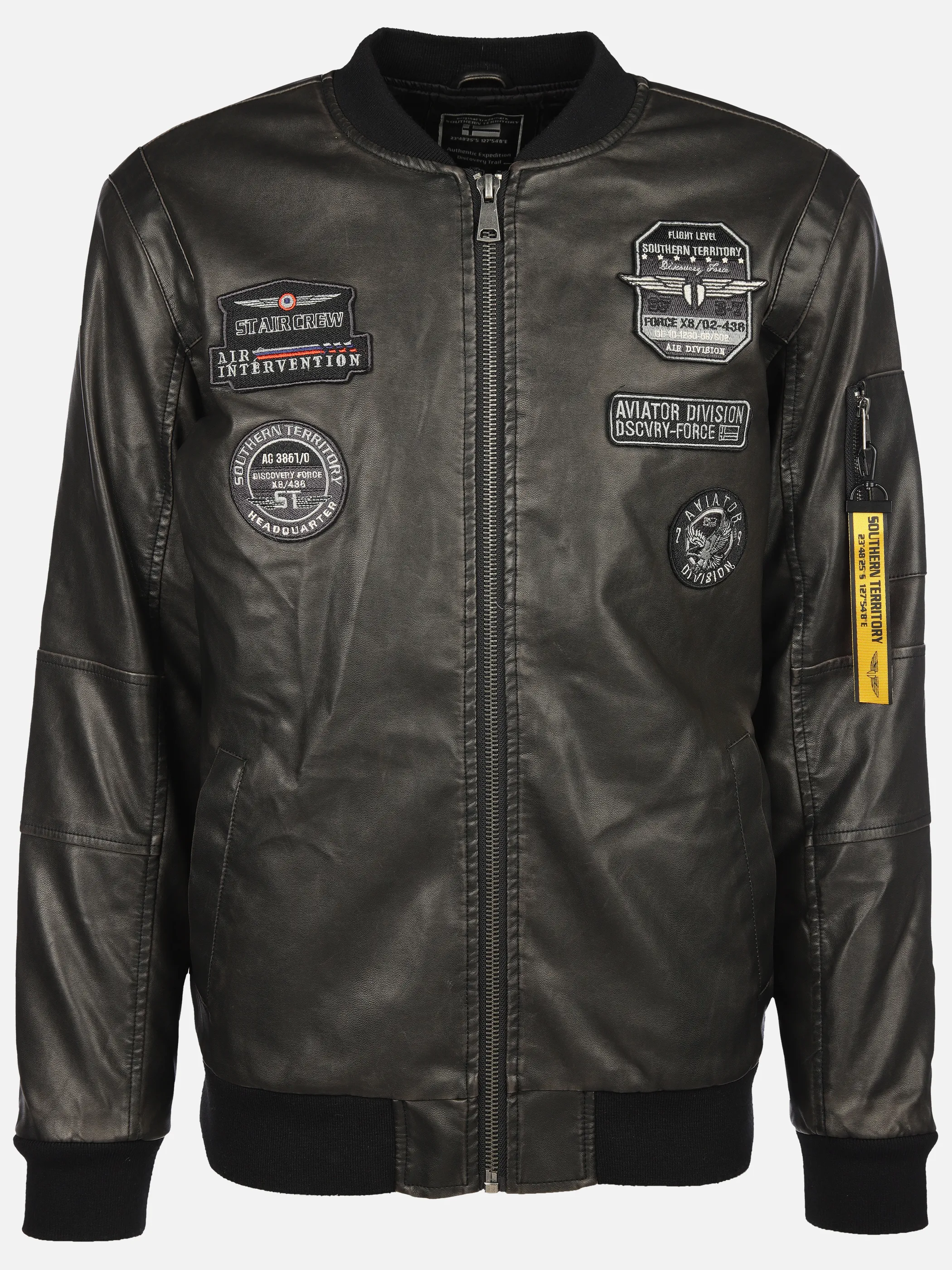 Southern Territory He. Bikerblouson schwarz batch Schwarz 903545 BLACK 1