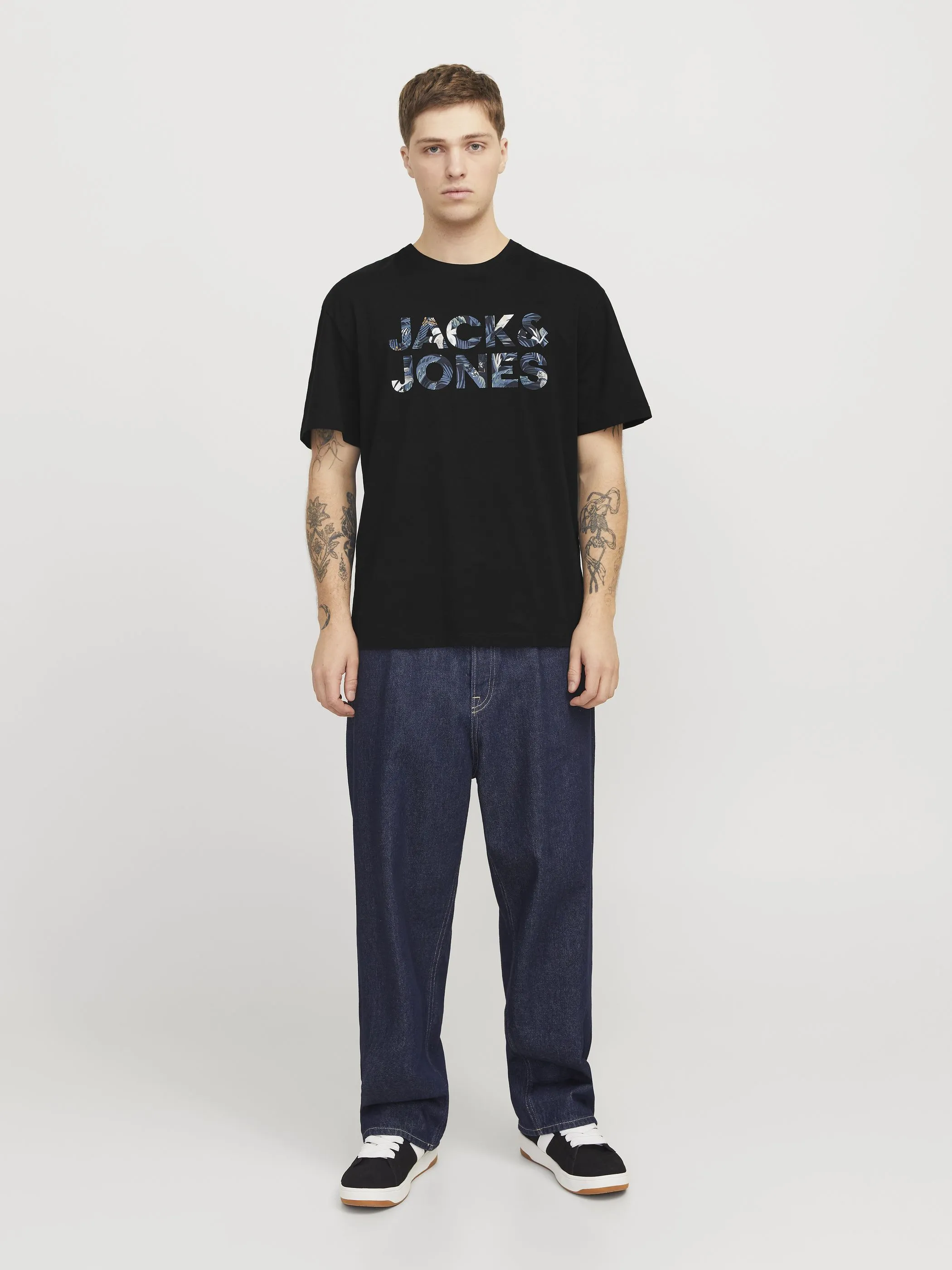 Jack Jones 12268127 JJEBRYAN CORP LOGO TE Schwarz 903404 178012 4