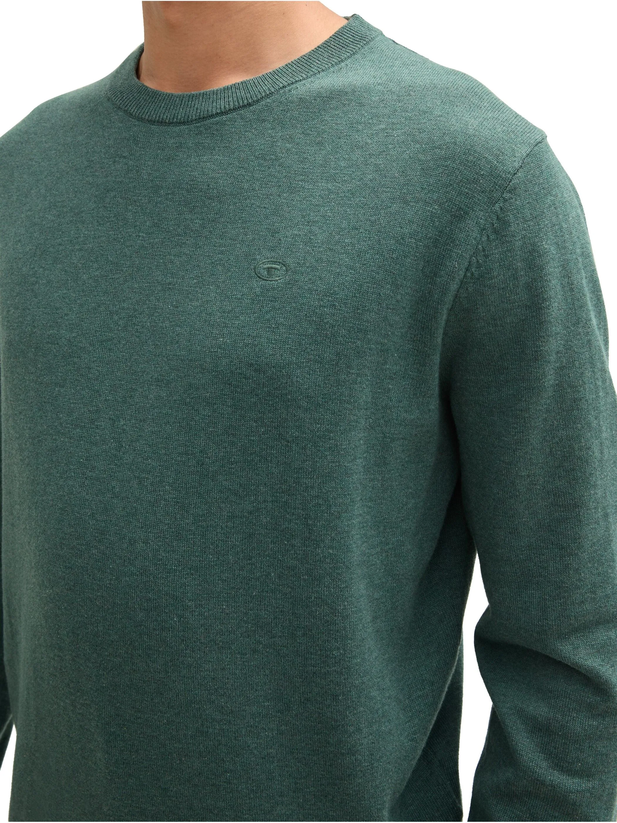 Tom Tailor 1039805 NOS basic crewneck knit Grün 898460 30358 3