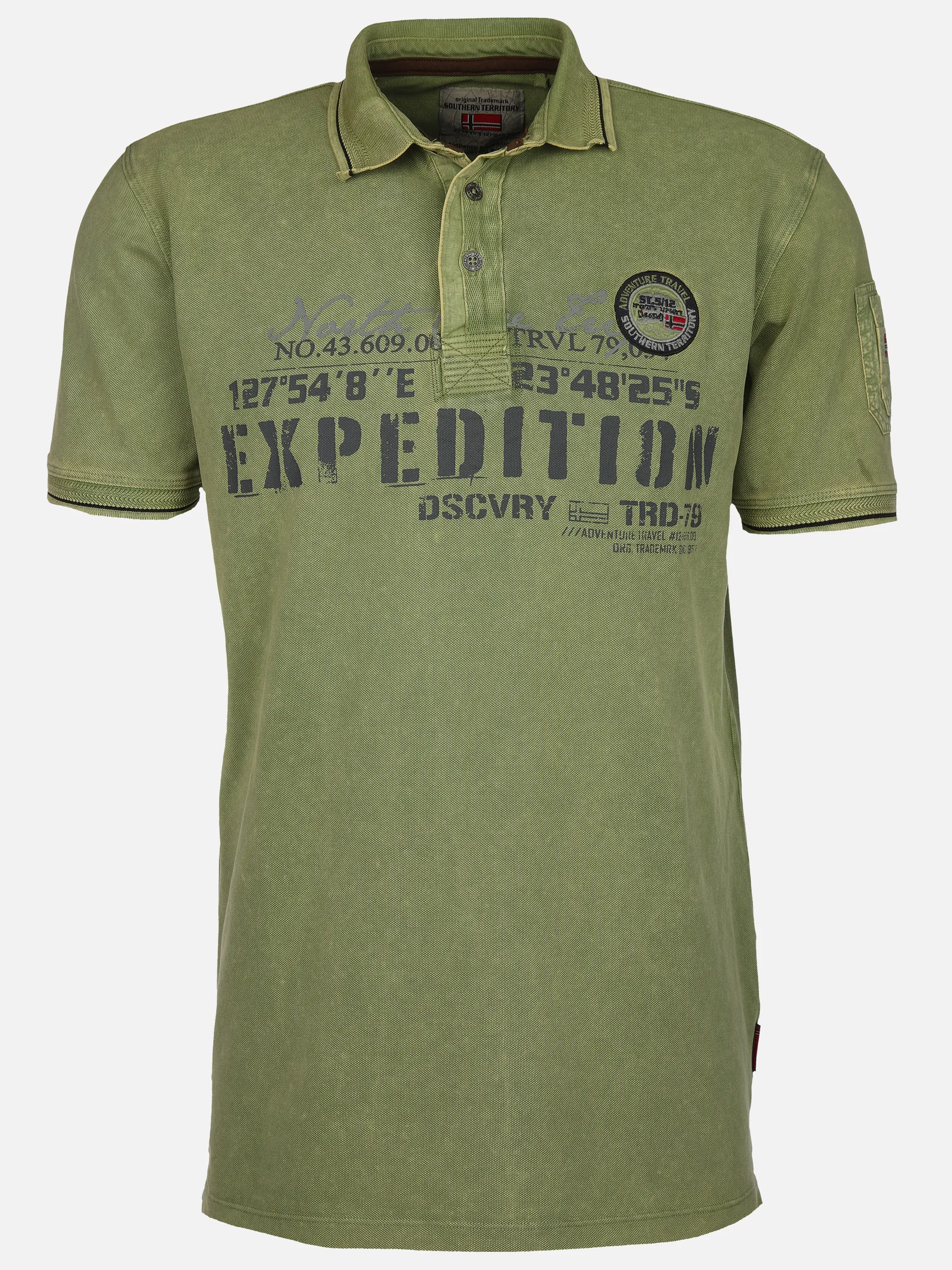 Southern Territory He. Poloshirt 1/2 Arm washer Oliv 905099 OLIVE 1 Southern Territory He. Poloshirt 1/2 Arm washer Oliv 905099 OLIVE 1
