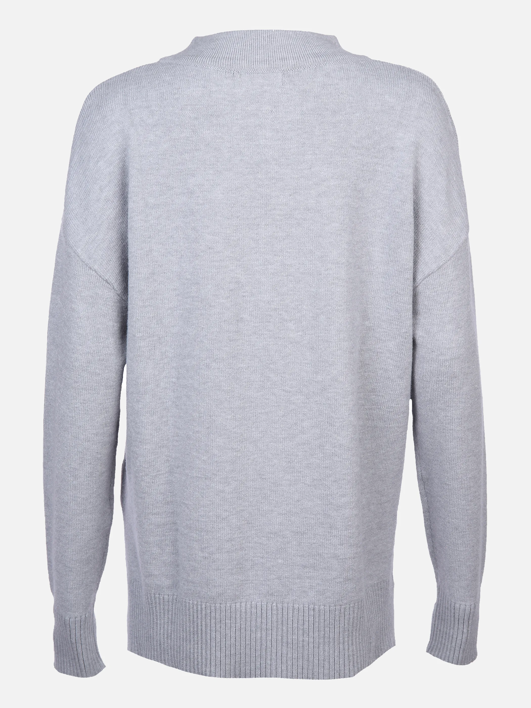 Lisa Tossa Da-Stehkragenpullover m.Tasche Grau 868547 GRAU MEL. 2