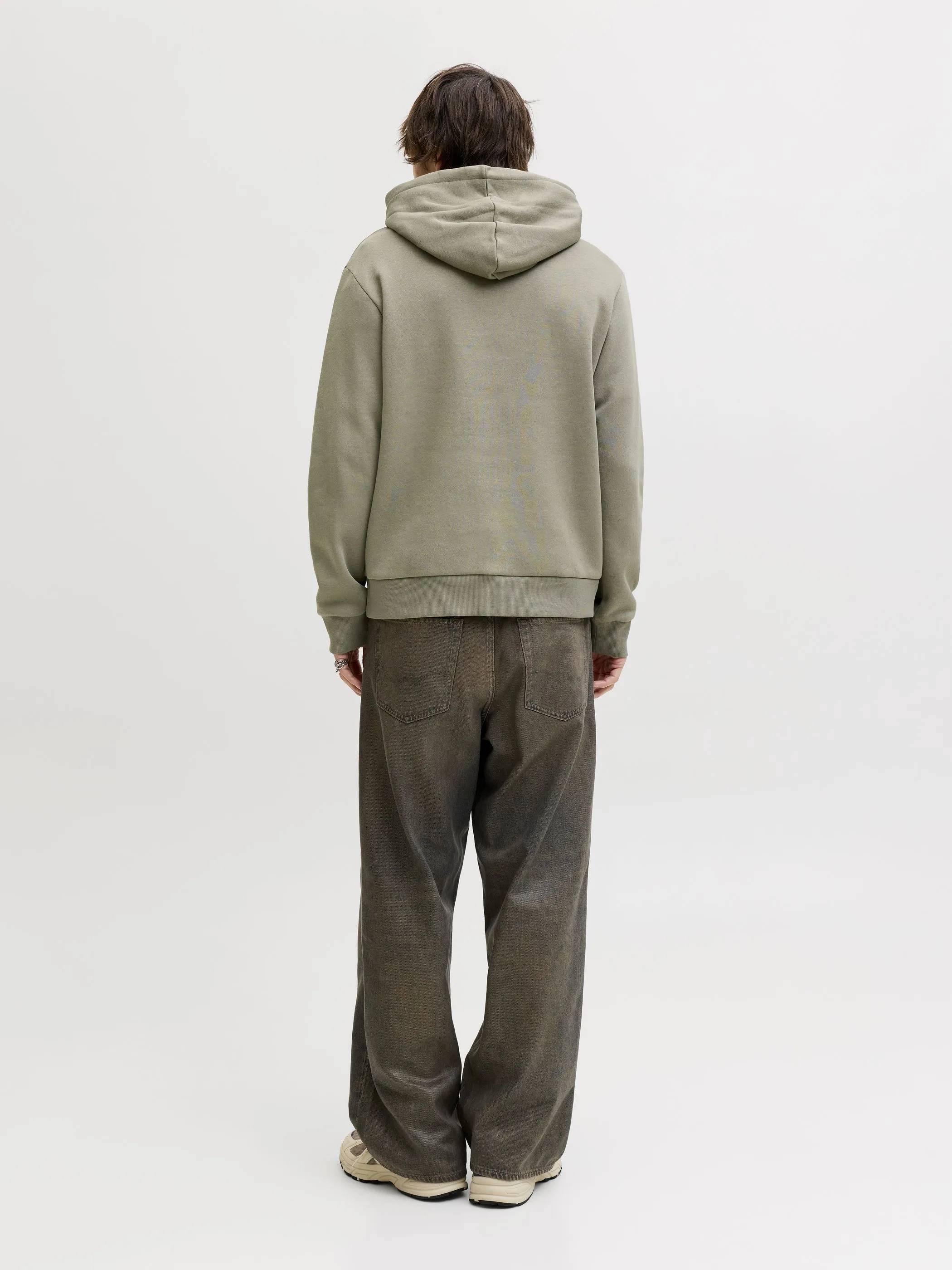 Jack Jones 12279649 JJELOGO SWEAT HOOD 2 Blau 922228 176725 2