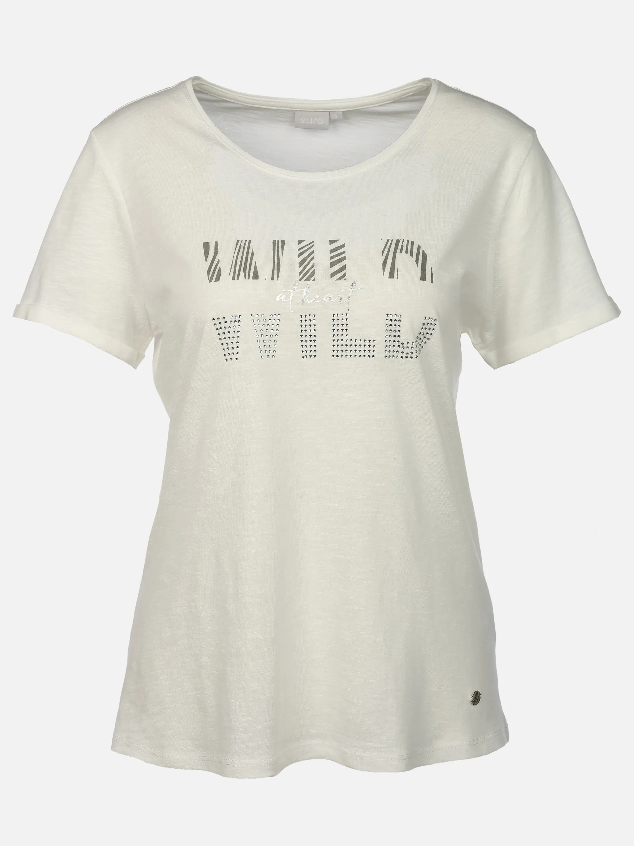 Sure Da-T-Shirt m. Frontprint Weiß 926281 STARWHITE 1