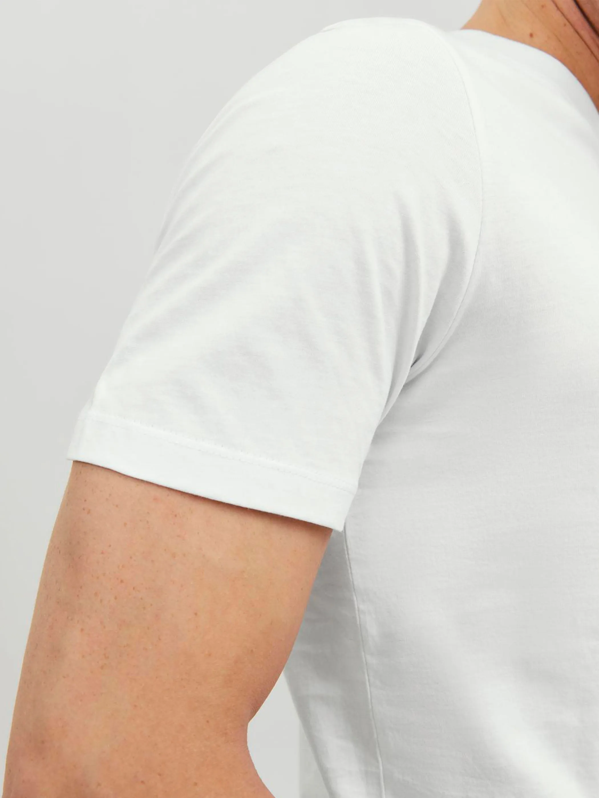 Jack Jones 12156101 JJEORGANIC BASIC TEE Weiß 865548 178074001 5