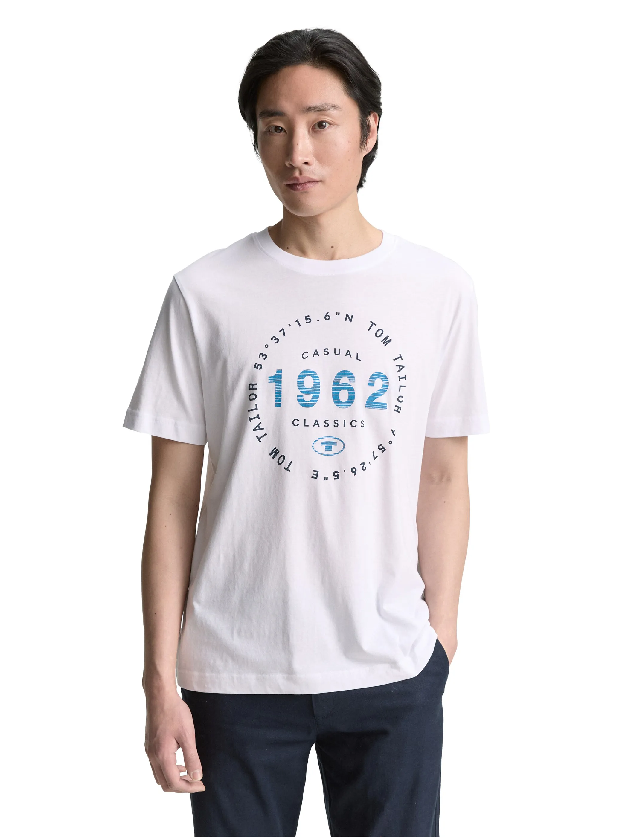 Tom Tailor 1046793 t-shirt with print Weiß 910586 20000 3