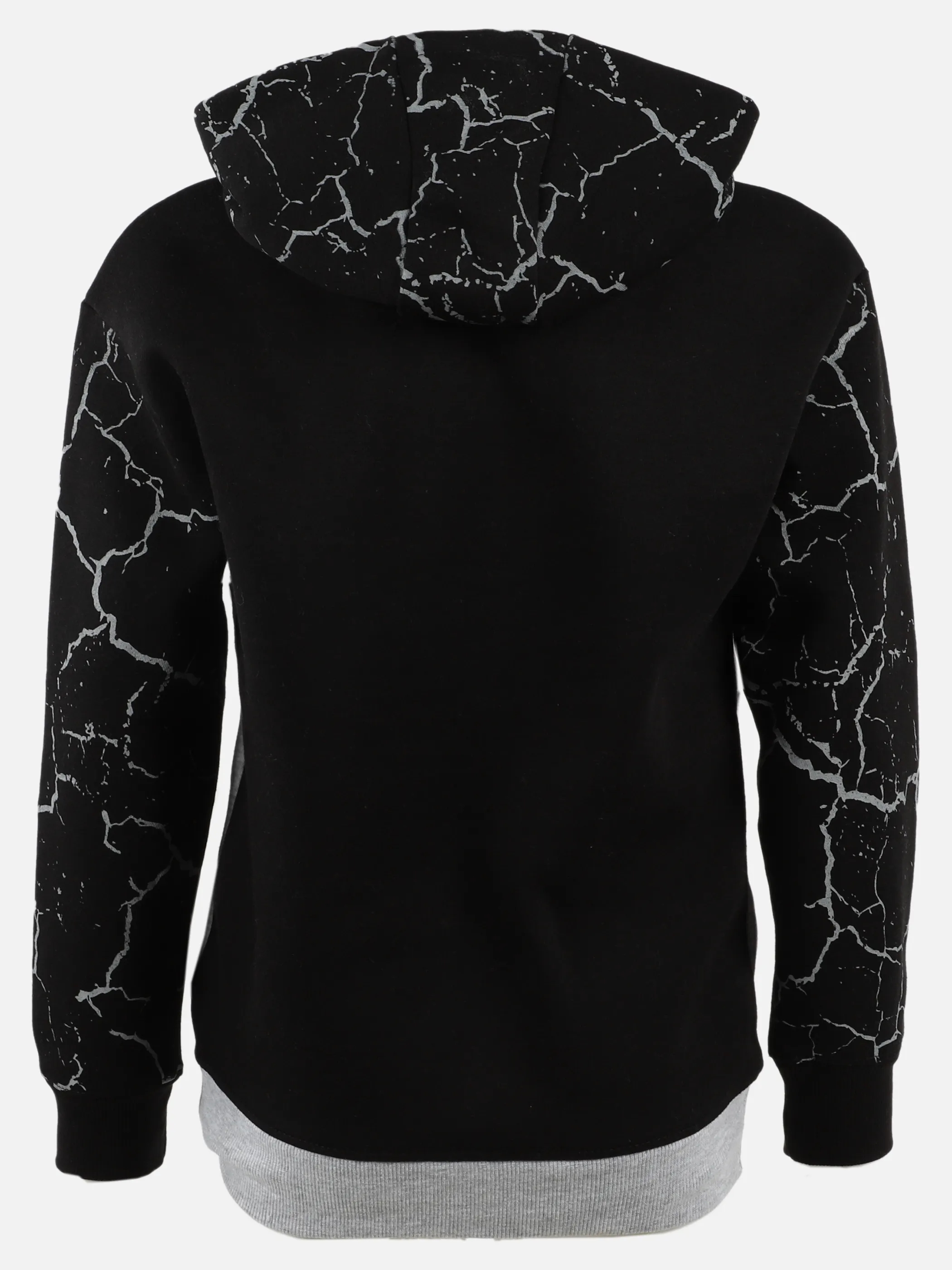 Grinario Sports TB- Hoodie colorblock Schwarz 914420 BLACK 2 Grinario Sports TB- Hoodie colorblock Schwarz 914420 BLACK 2