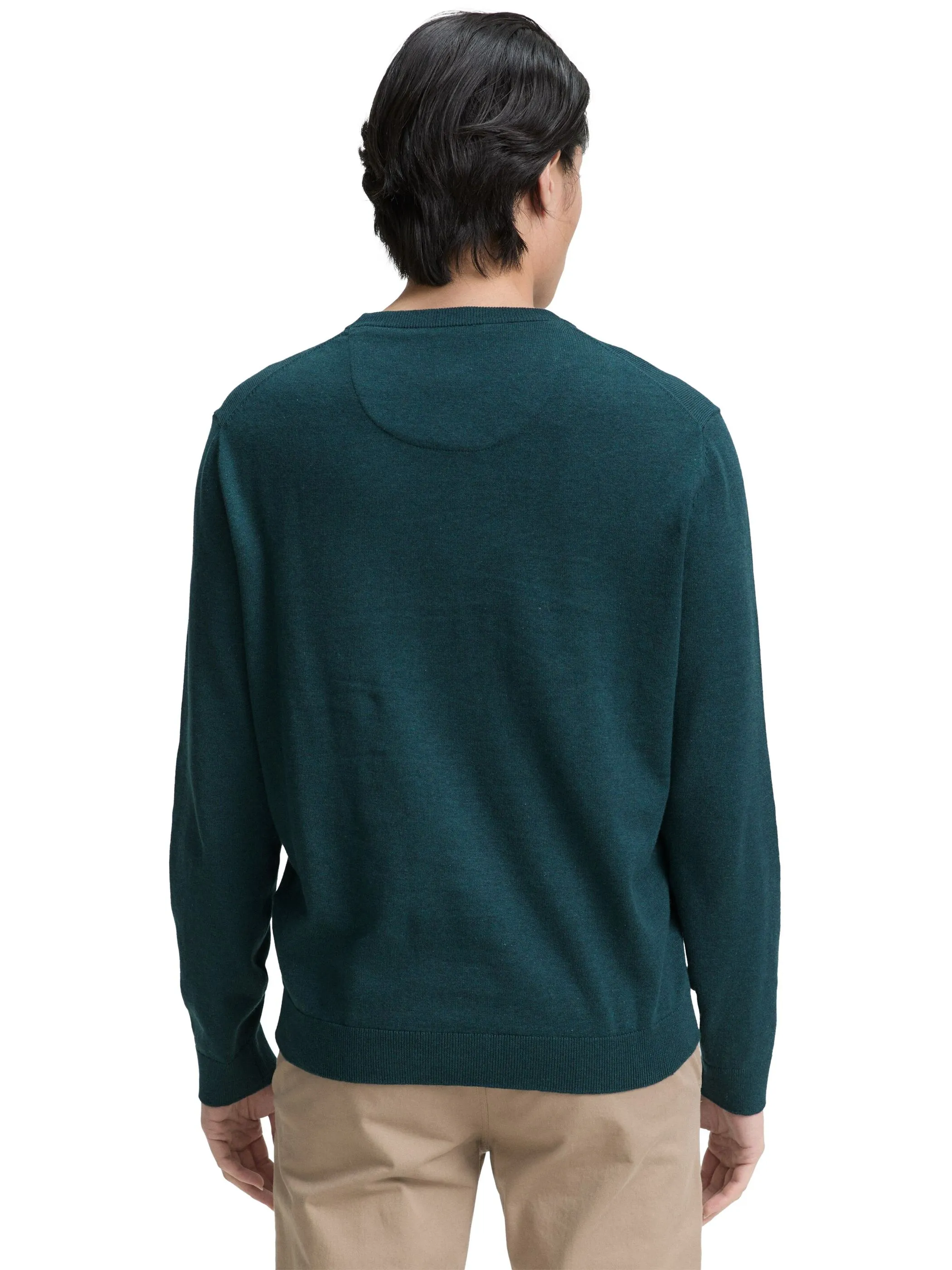 Tom Tailor 1039805 NOS basic crewneck knit Grün 898460 21545 2