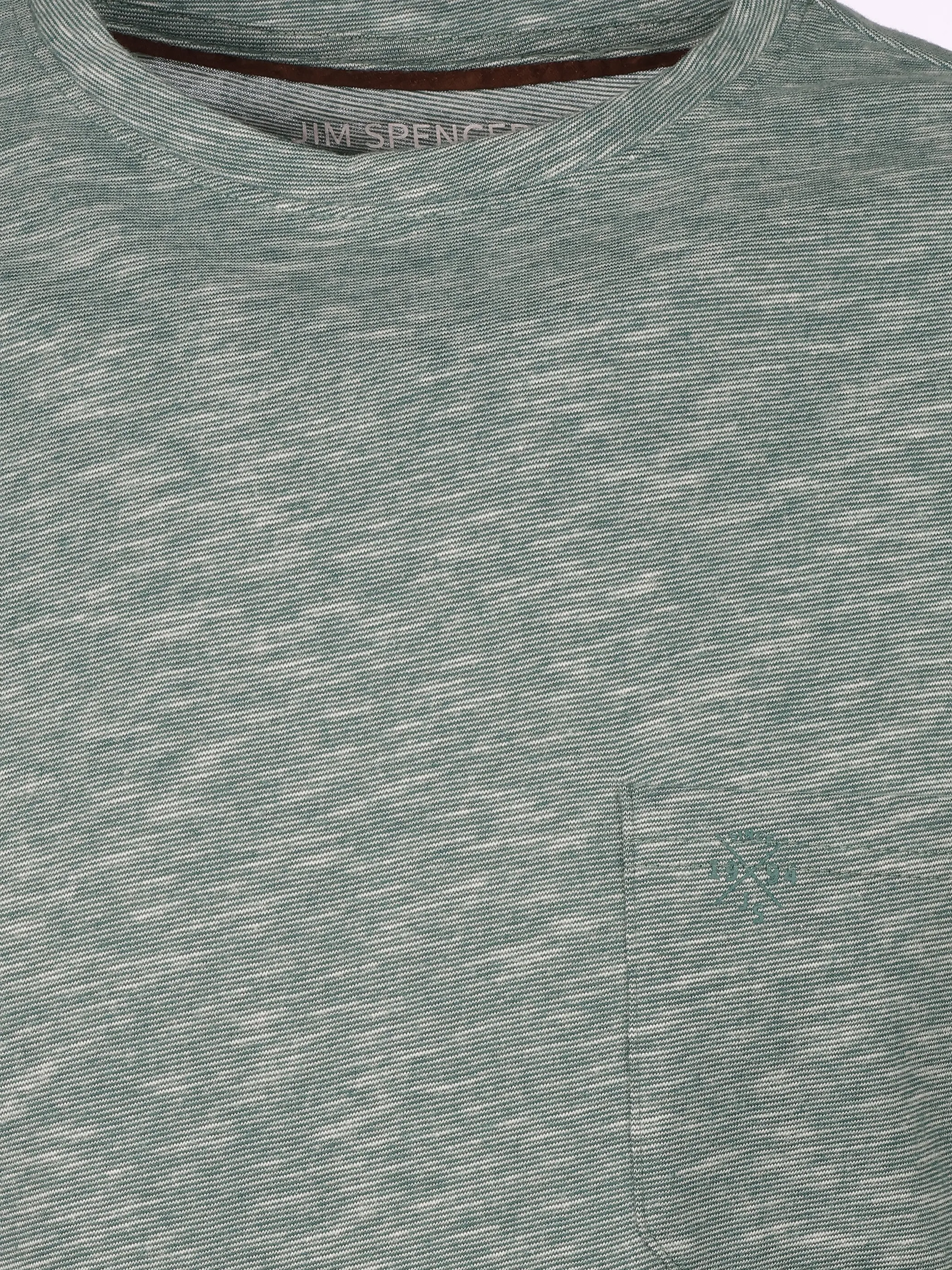 Jim Spencer He. T-Shirt 1/2 Arm grindle Blau 922527 OCEAN BLUE 3