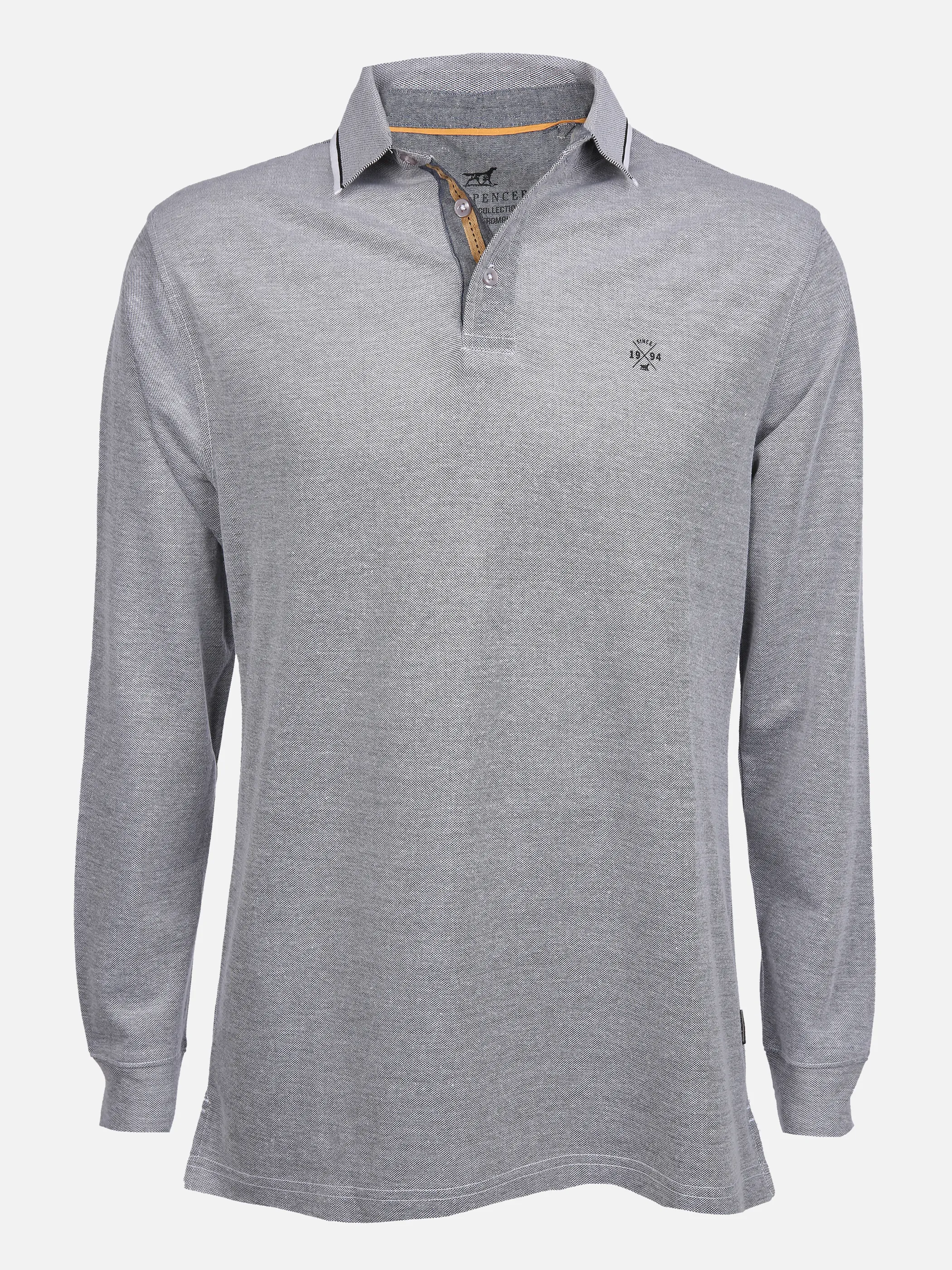 Jim Spencer He. Poloshirt 1/1 Arm meliert Blau 857079 BLUE 1 Jim Spencer He. Poloshirt 1/1 Arm meliert Blau 857079 BLUE 1