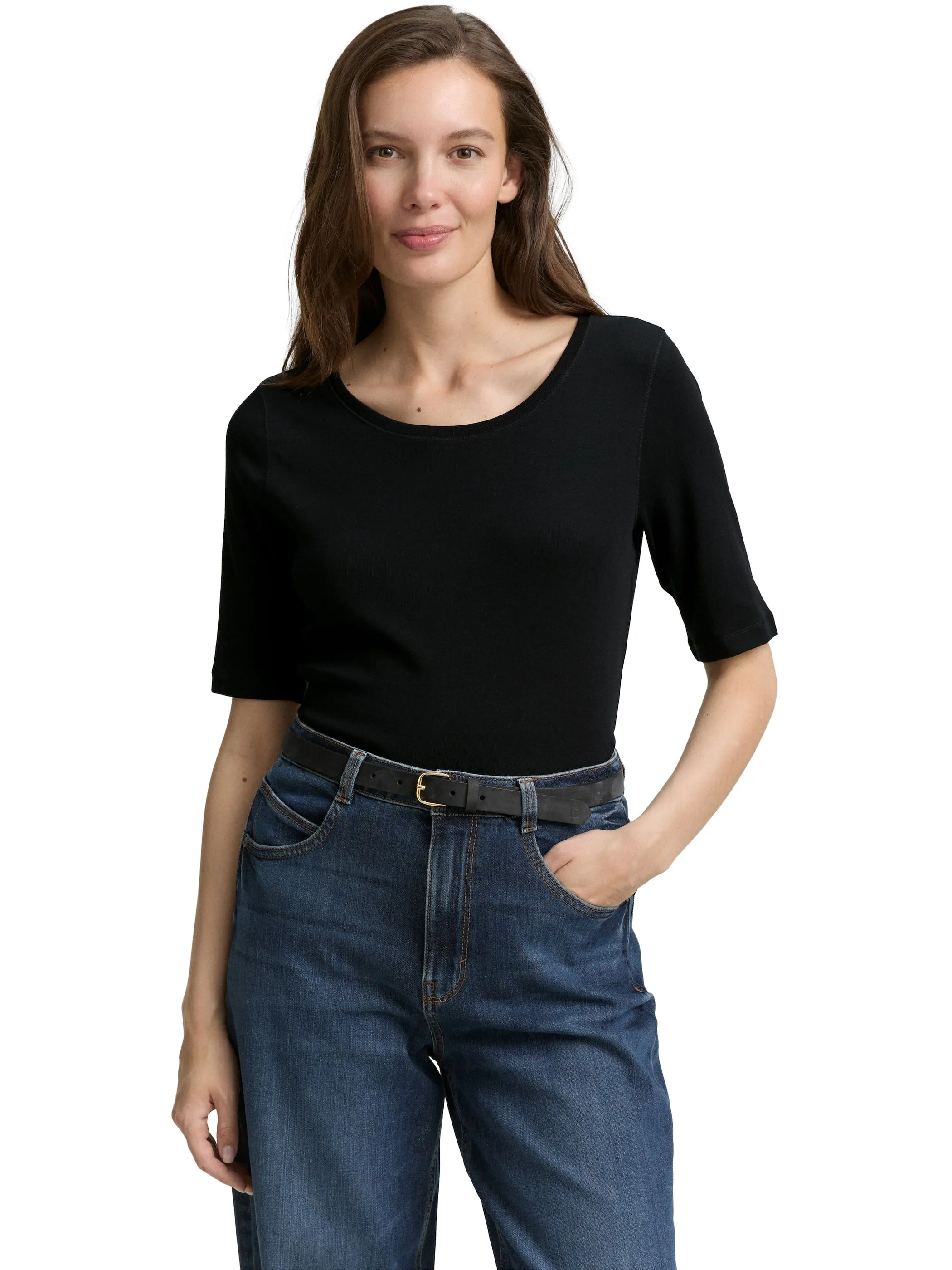 Tom Tailor 1047728 NOS T-shirt crew neck Schwarz 914539 14482 5 Tom Tailor 1047728 NOS T-shirt crew neck Schwarz 914539 14482 5