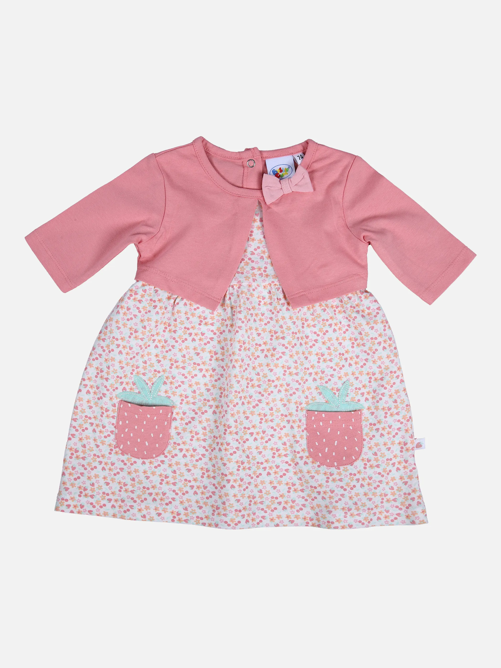 Bubble Gum BG Kleid 3/4 + falschem Bolero Rosa 851676 ROSA 1
