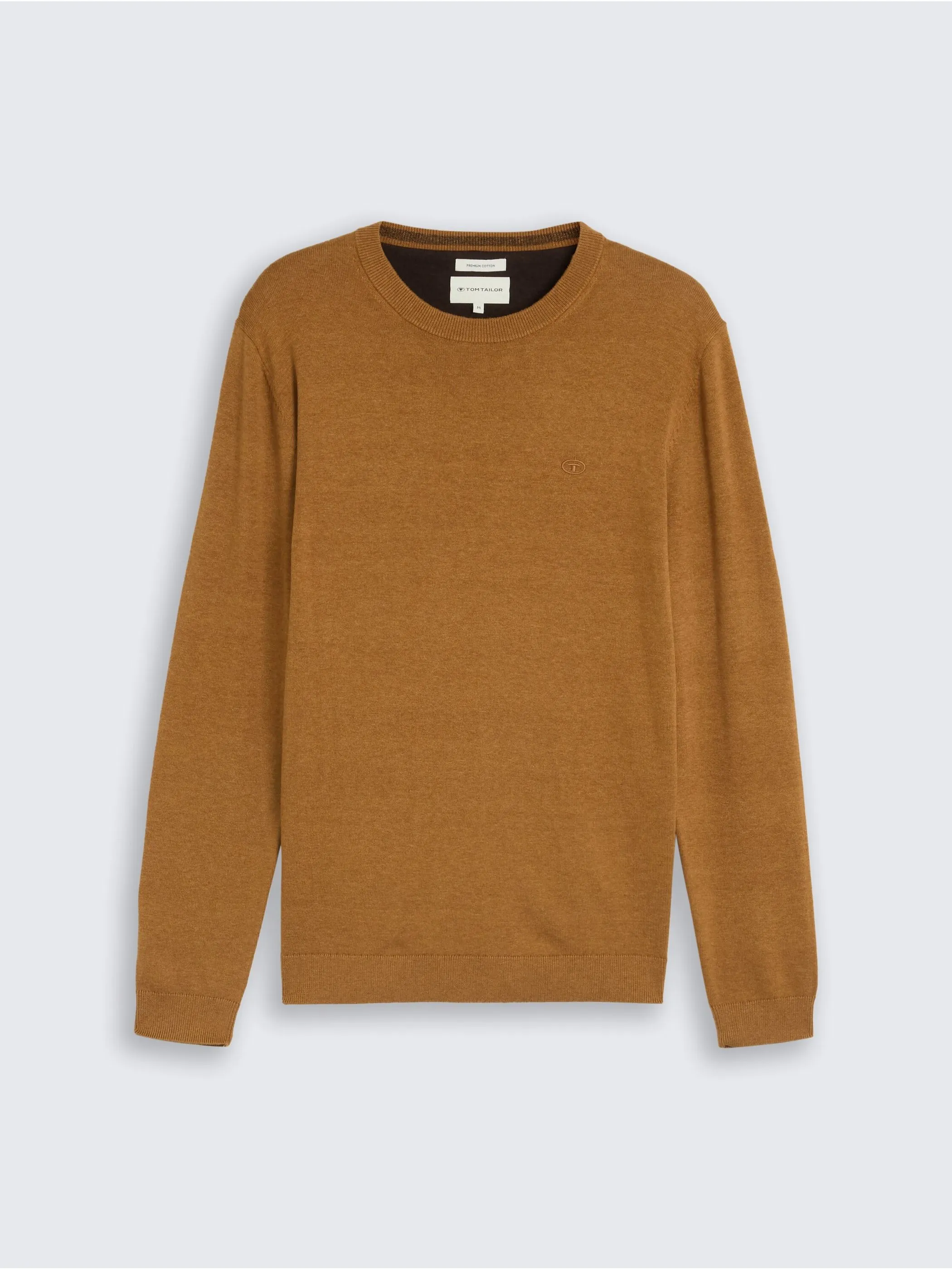 Tom Tailor 1039805 NOS basic crewneck knit Braun 898460 32718 5