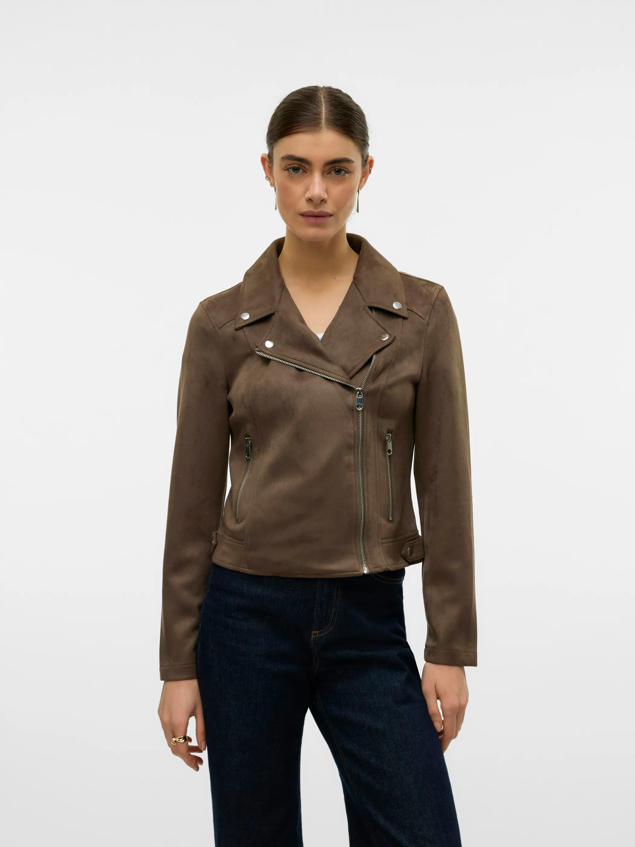 Vero Moda 10300938 VMJOSE SHORT FAUX SUE Braun 899001 175616 3
