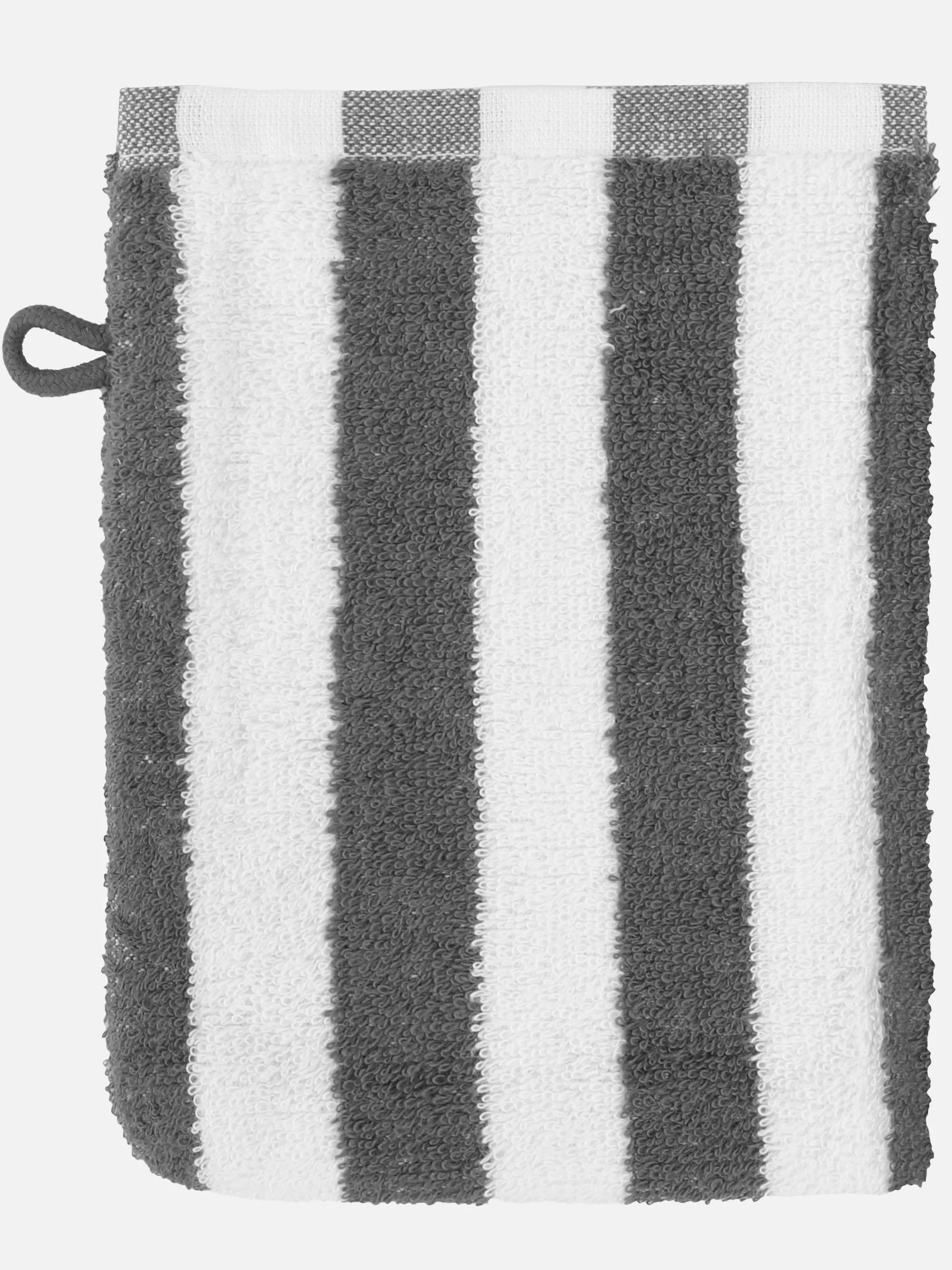 Dream House Waschhandschuh gestreift 16x21 Grau 919675 TIRE 1