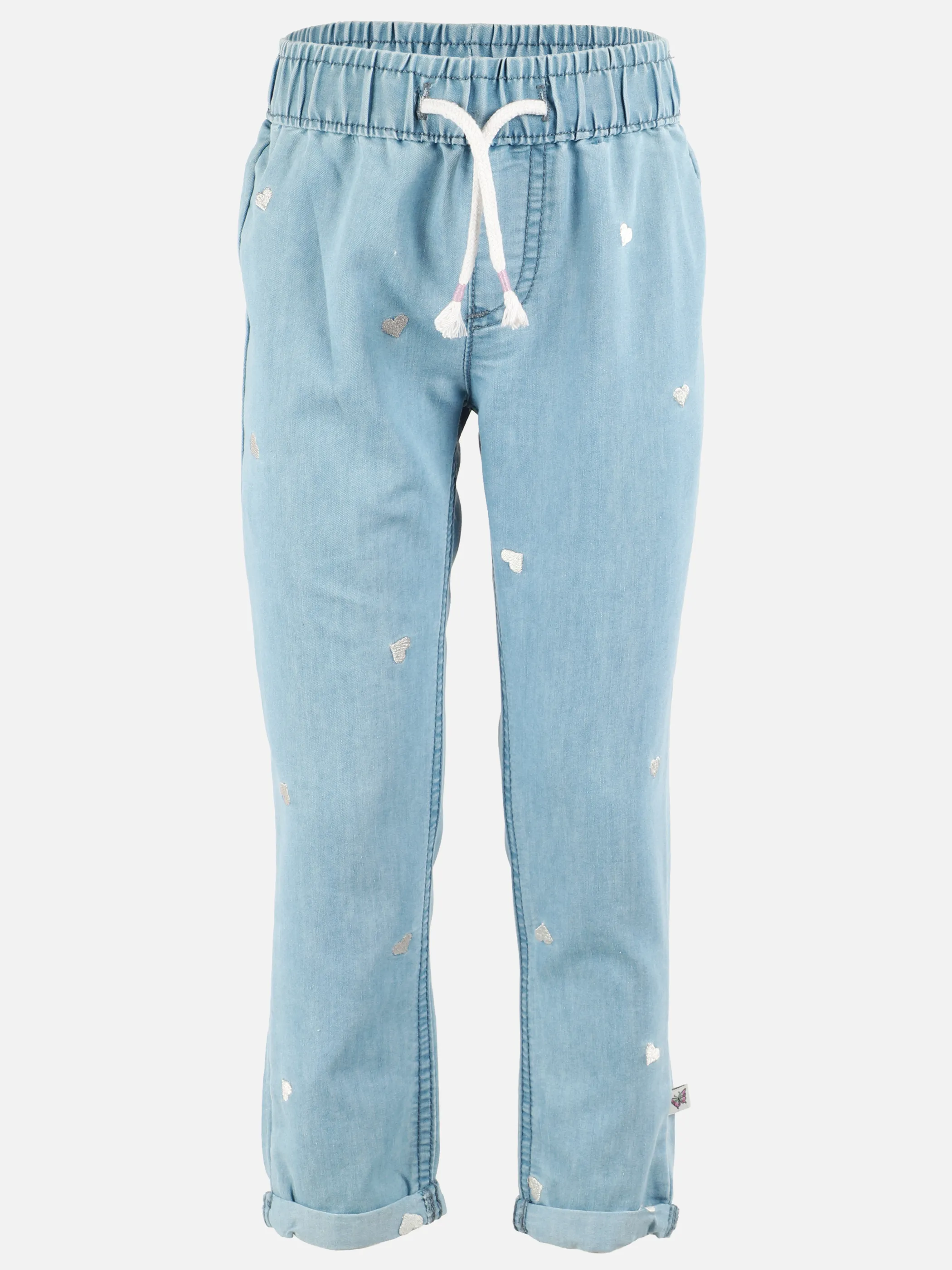 One Way MG Jeans Hose mit Herz-Stickerei Blau 921620 DENIM 1