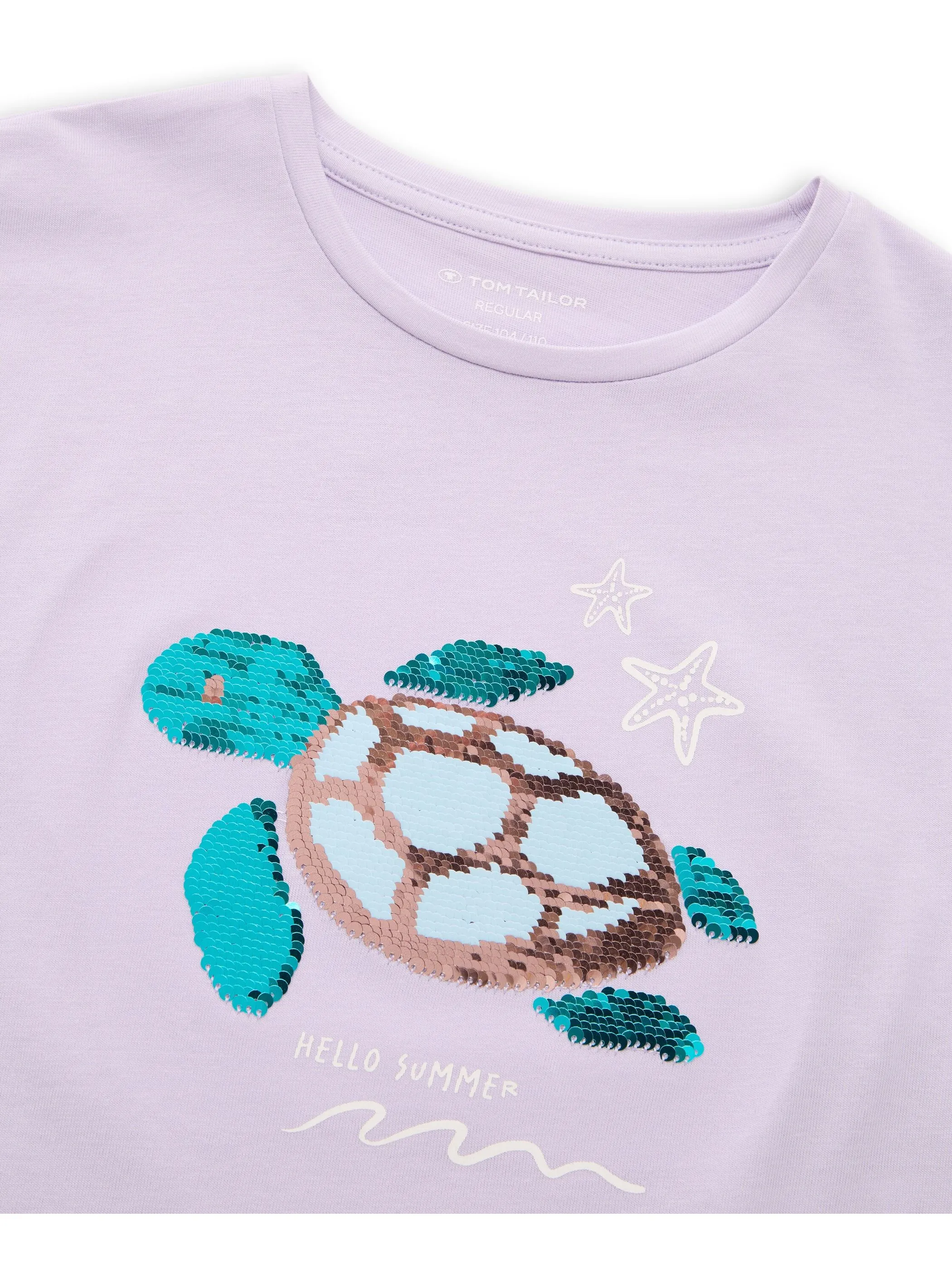 Tom Tailor 1051038 reversible sequin T-shirt Lila 929654 36457 3