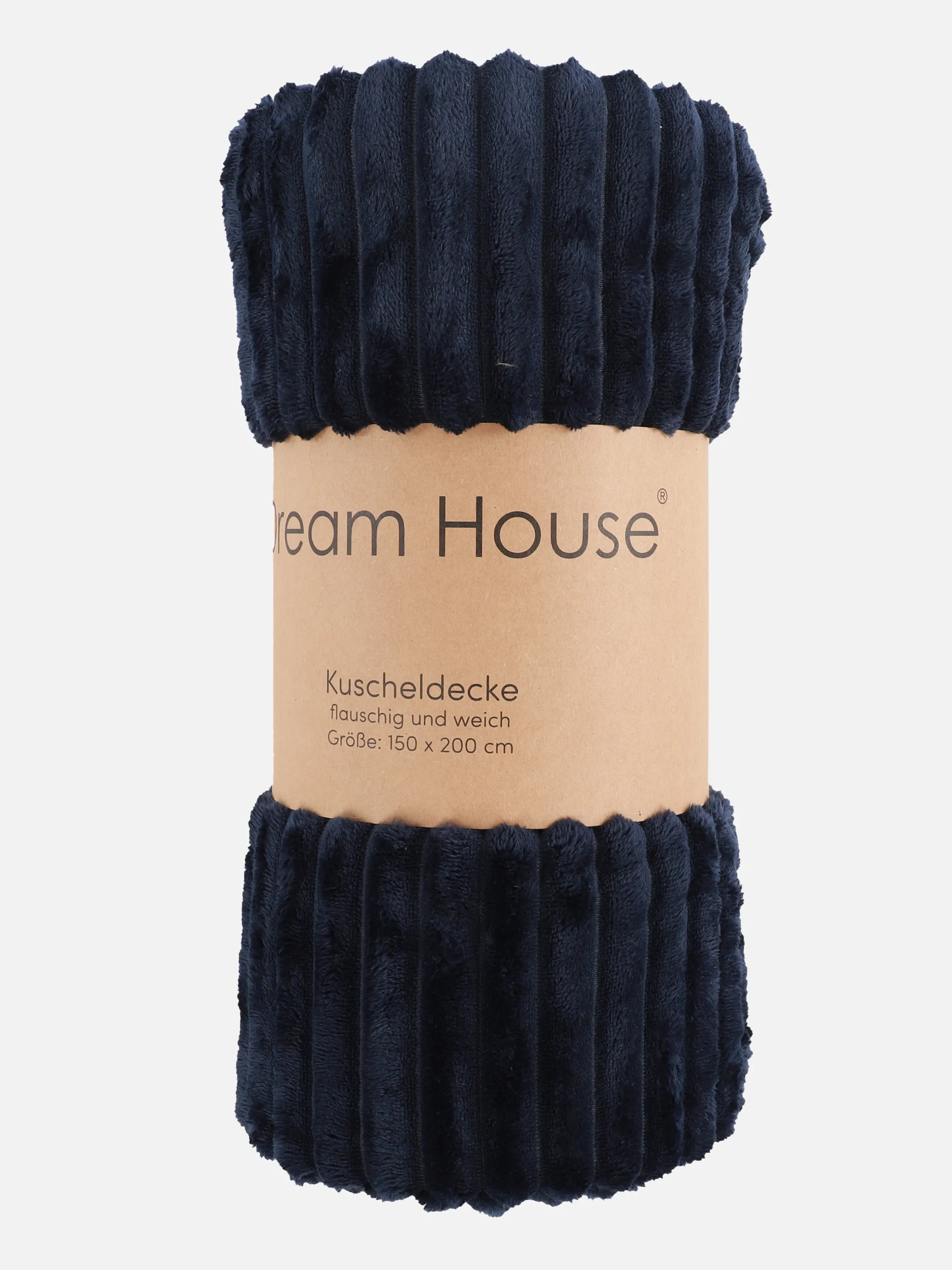 Dream House Wohndecke 150x200 Flanel Rib Blau 913177 BLAU 2