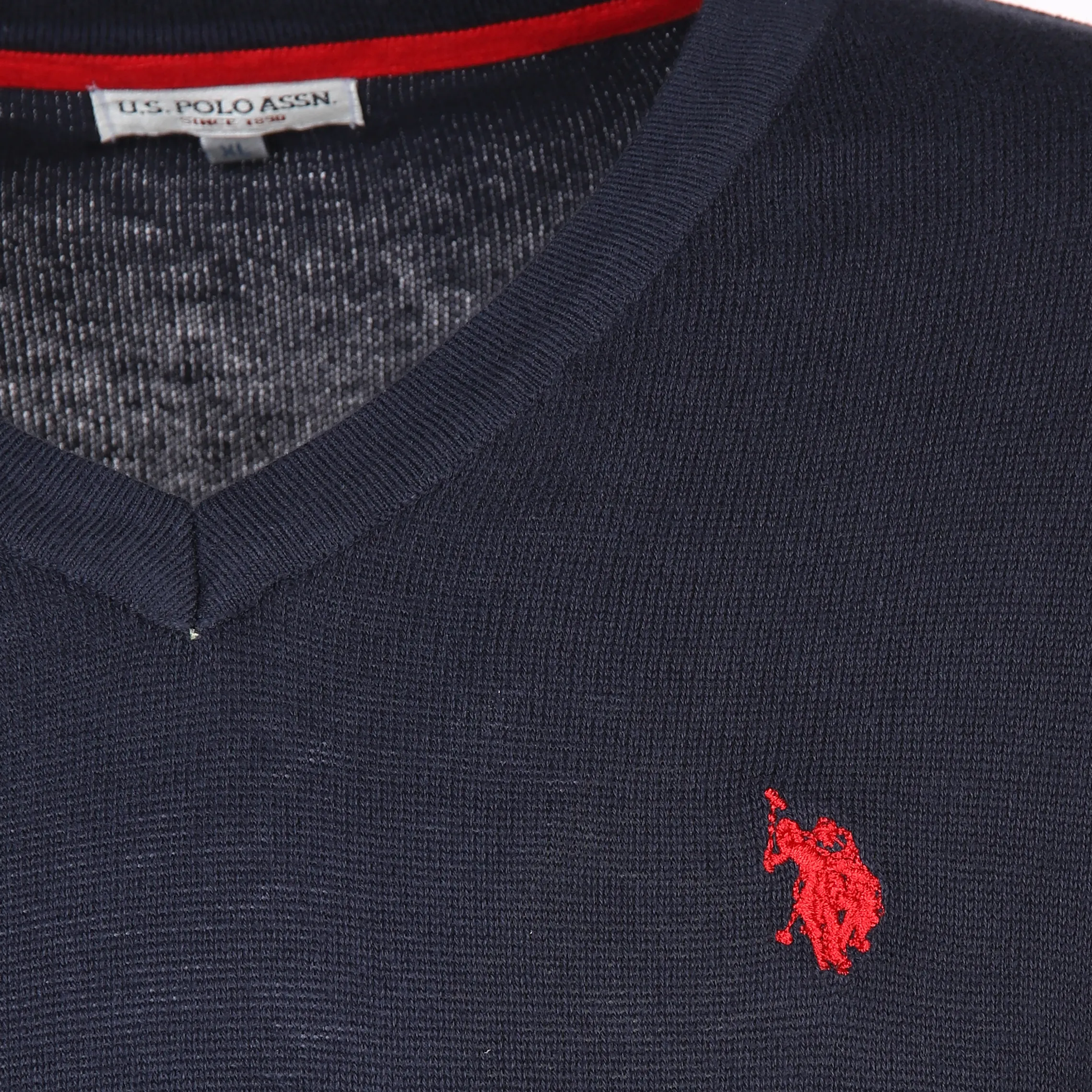U.S. Polo Assn. He. Pullover V-Ausschnitt Marine 889560 NAVY 3 U.S. Polo Assn. He. Pullover V-Ausschnitt Marine 889560 NAVY 3