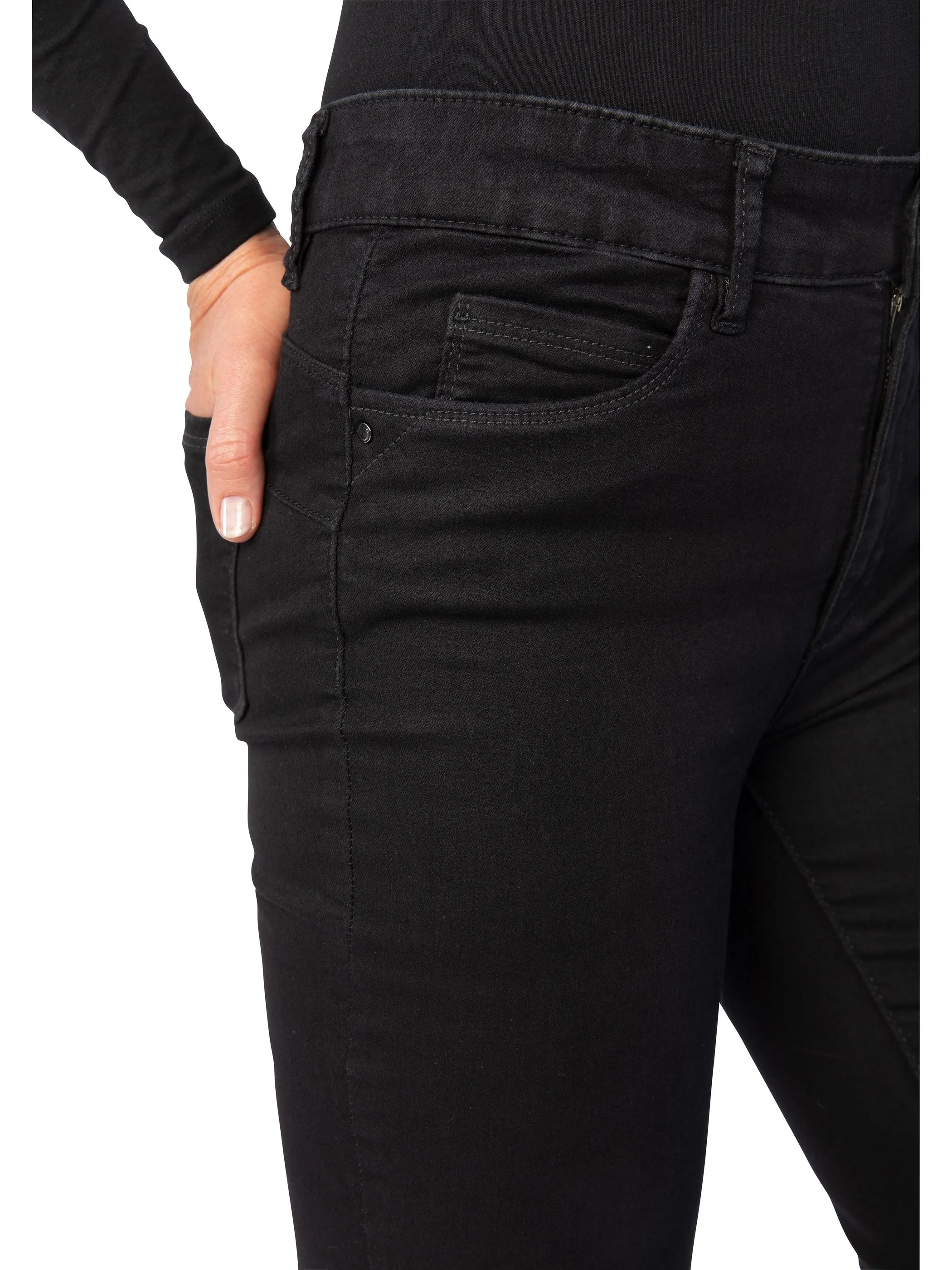 Stooker DOB 11530090006999 Da. Hosen,Milan Schwarz 691448 6999