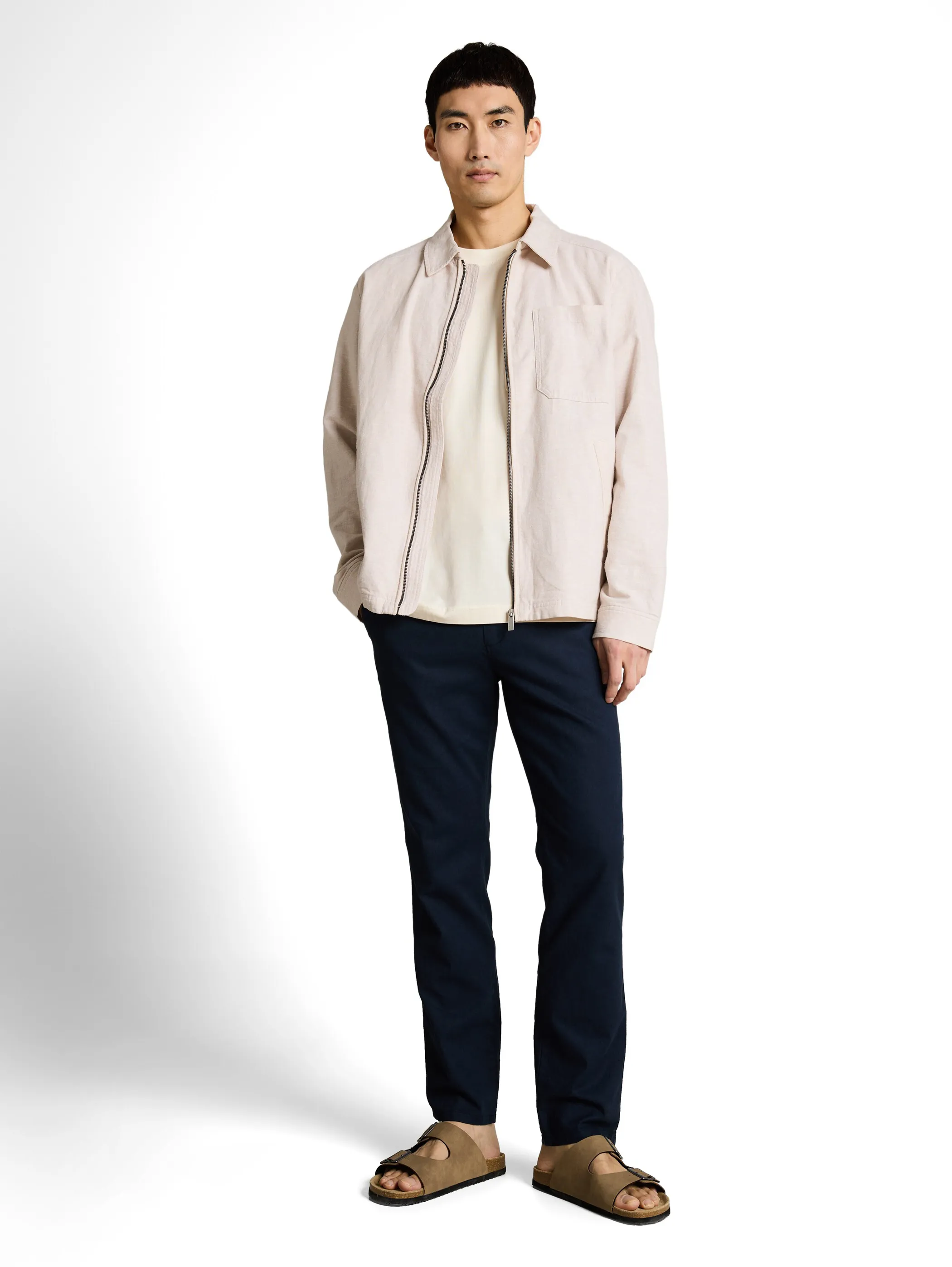 Tom Tailor 1050582 garment dye t-shirt with pocket Weiß 922111 10348 1