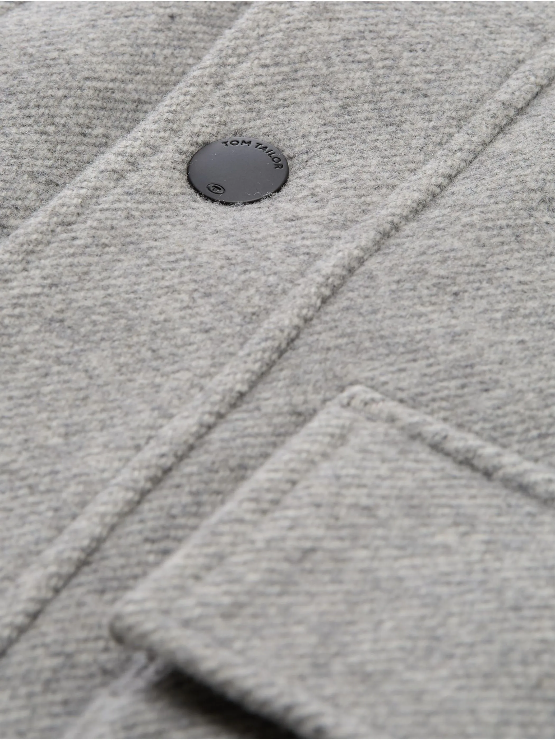 Tom Tailor 1051667 wool jacket with stand-up insert Grau 934269 40600 3