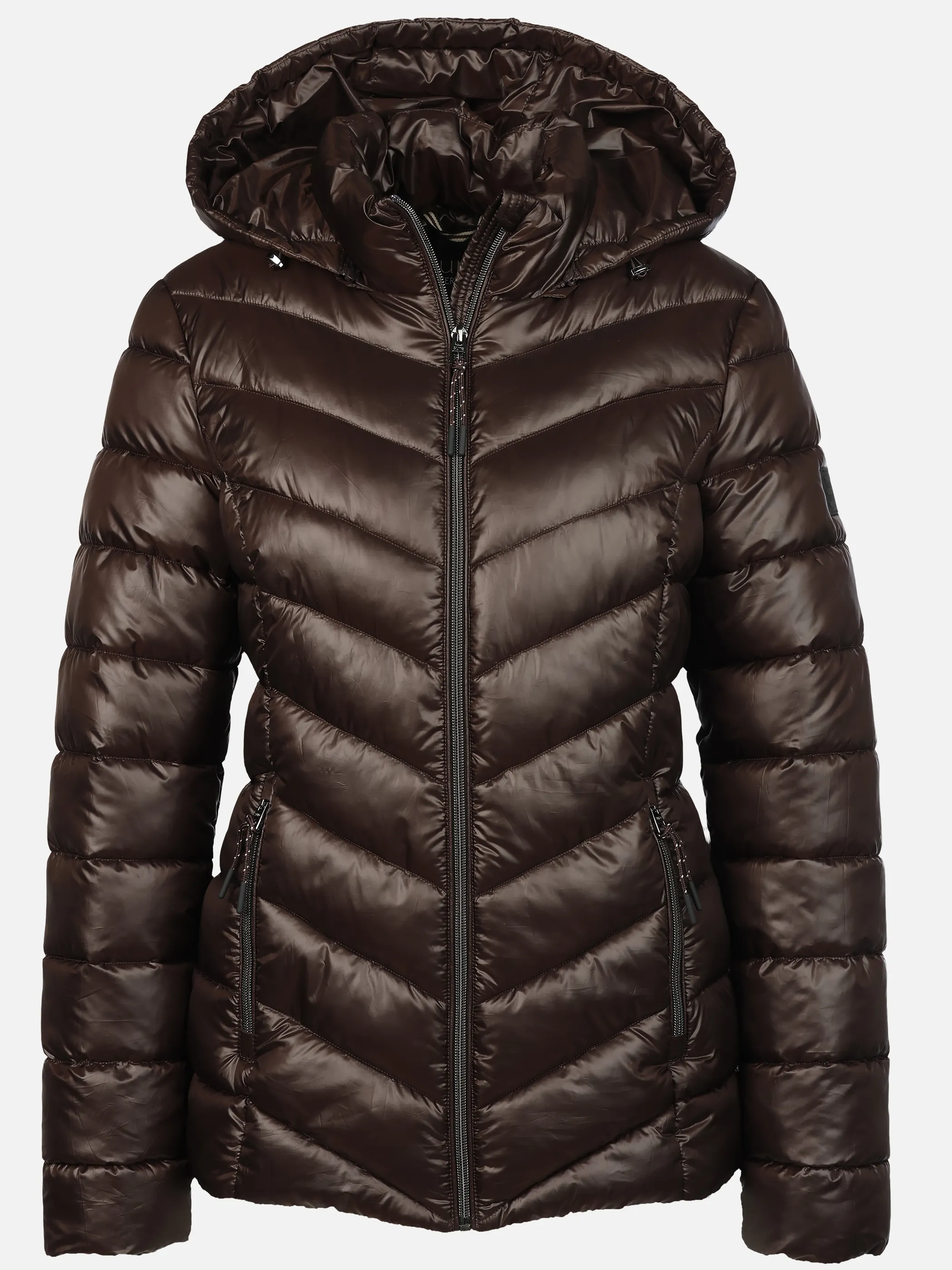 Sure Da. Steppjacke mit abnehmbarer Kapuze Braun 928651 CHOCOLATE 1