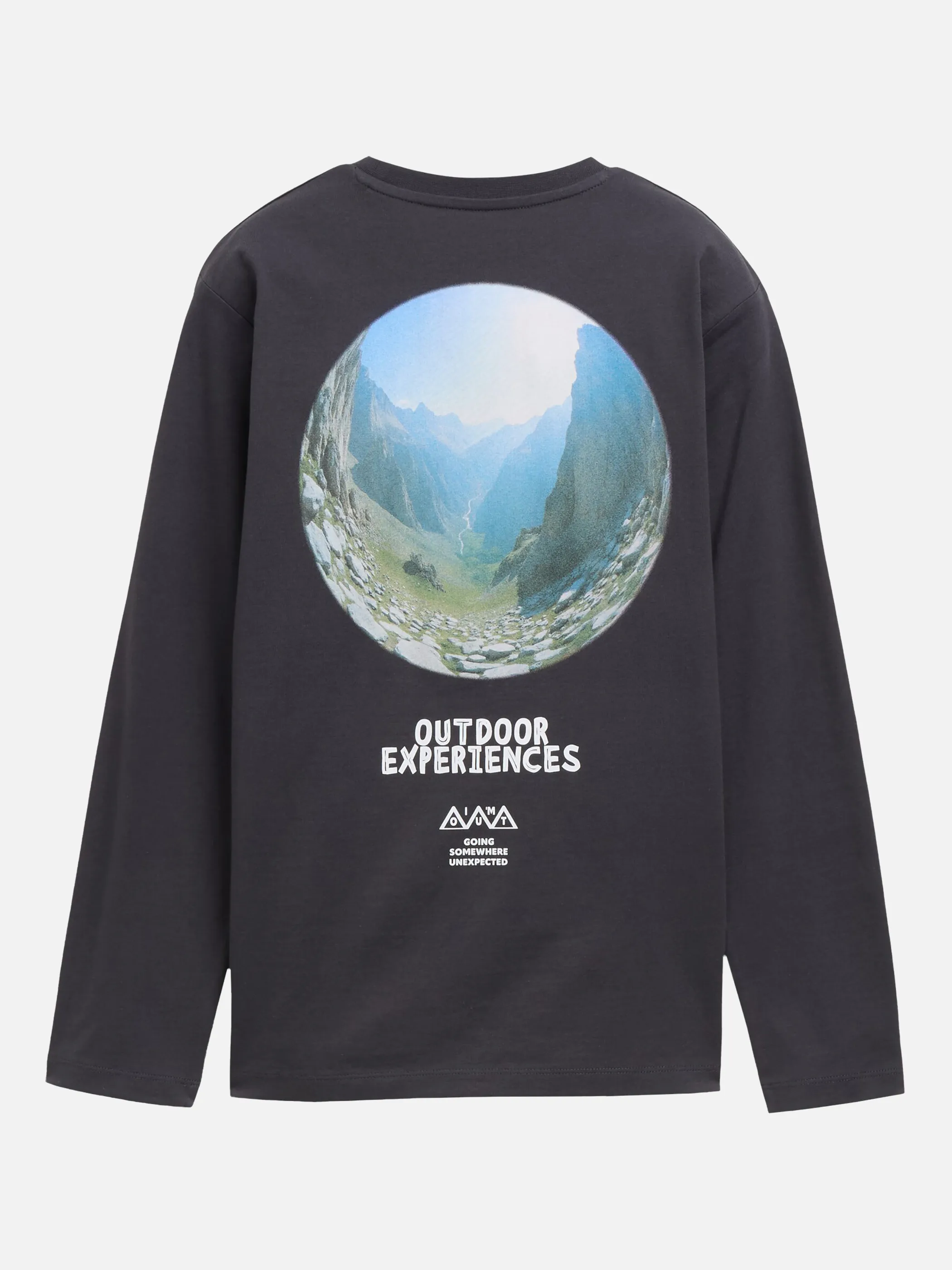 Tom Tailor 1052396 printed longsleeve Grau 934505 29476 2
