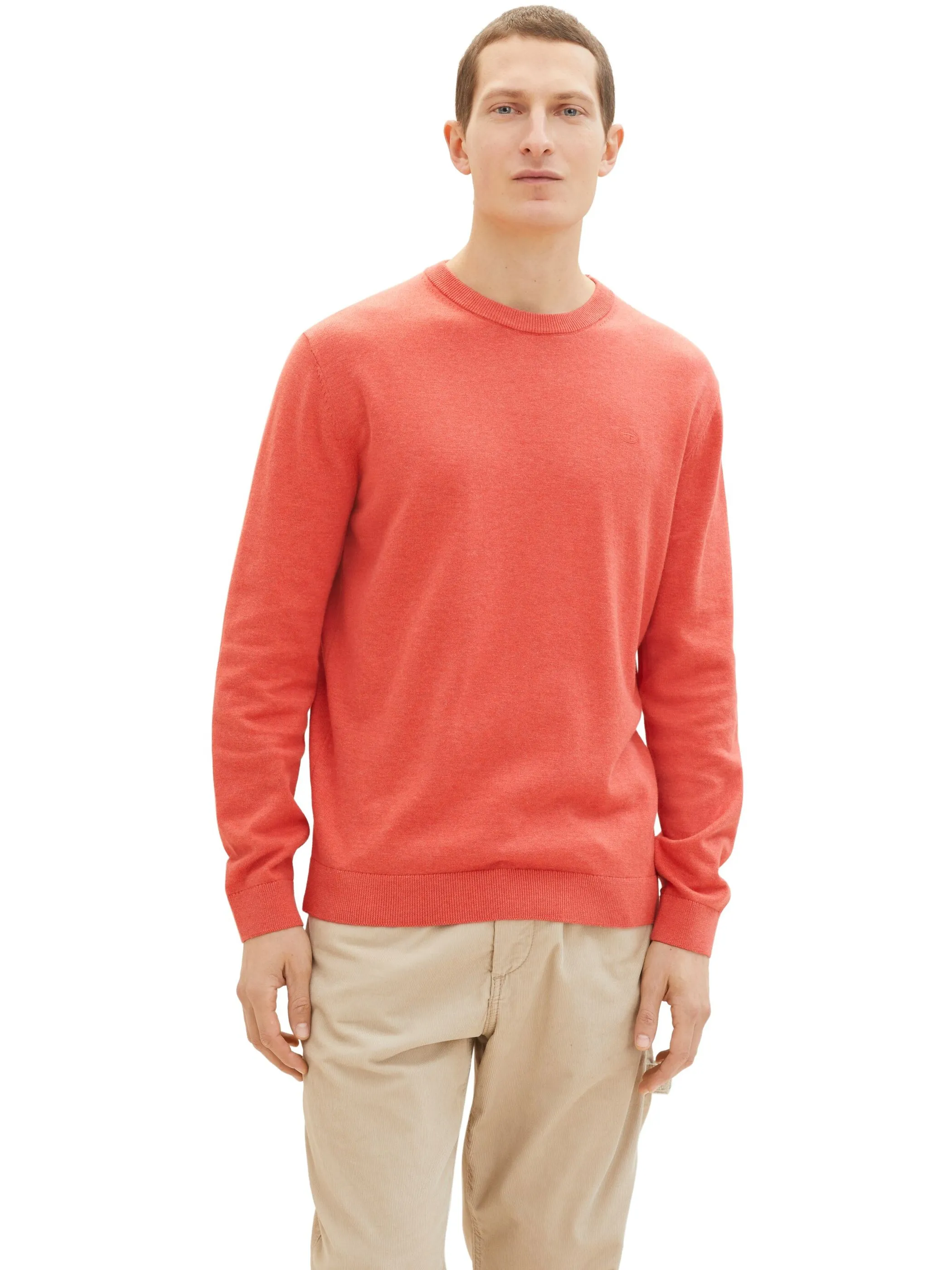 Tom Tailor 1039805 NOS basic crewneck knit Rot 898460 34141 5