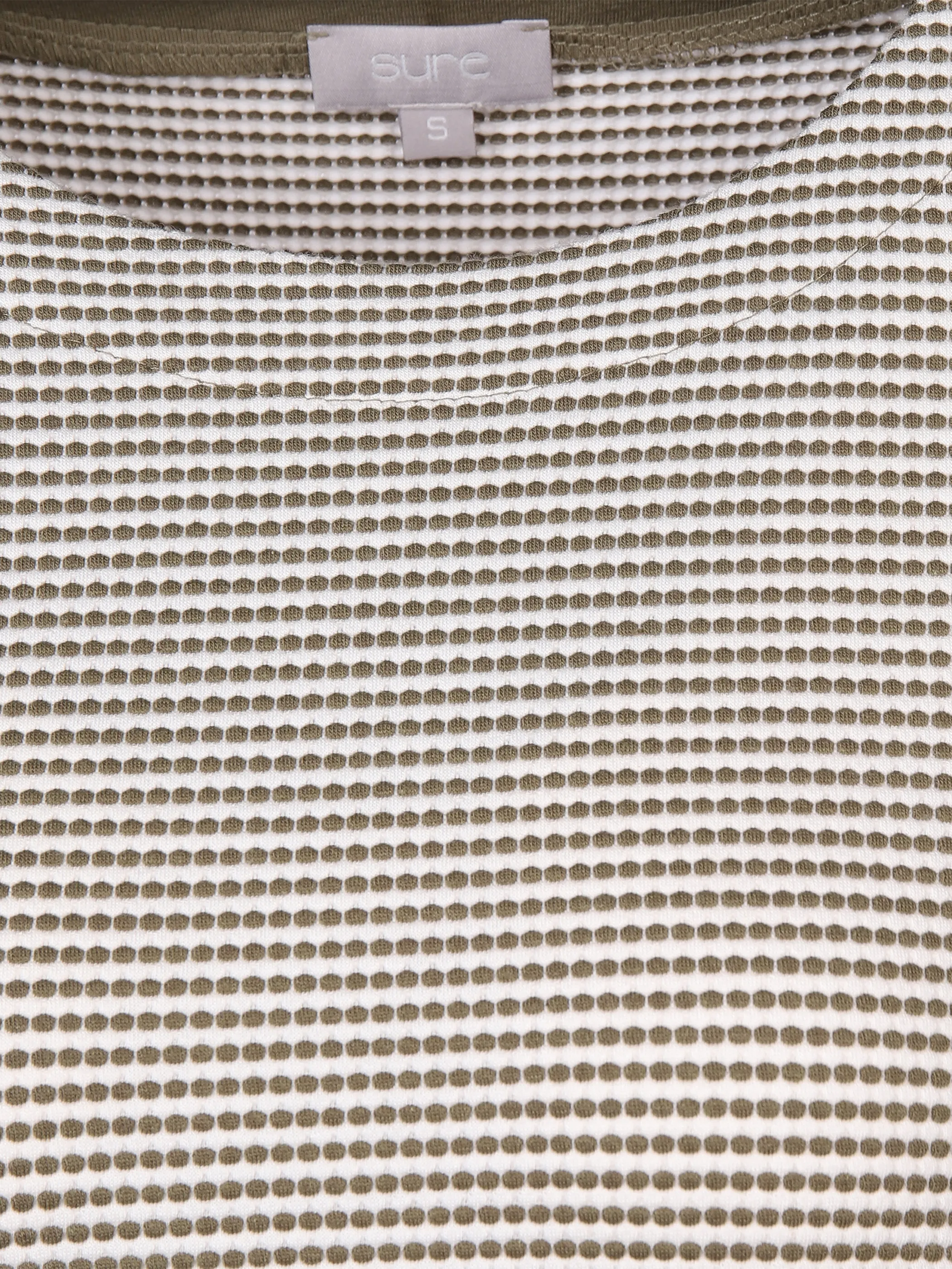 Sure Da-Jacuardshirt m. 3/4 Arm Grün 866390 KHAKI/OFFW 3 Sure Da-Jacuardshirt m. 3/4 Arm Grün 866390 KHAKI/OFFW 3