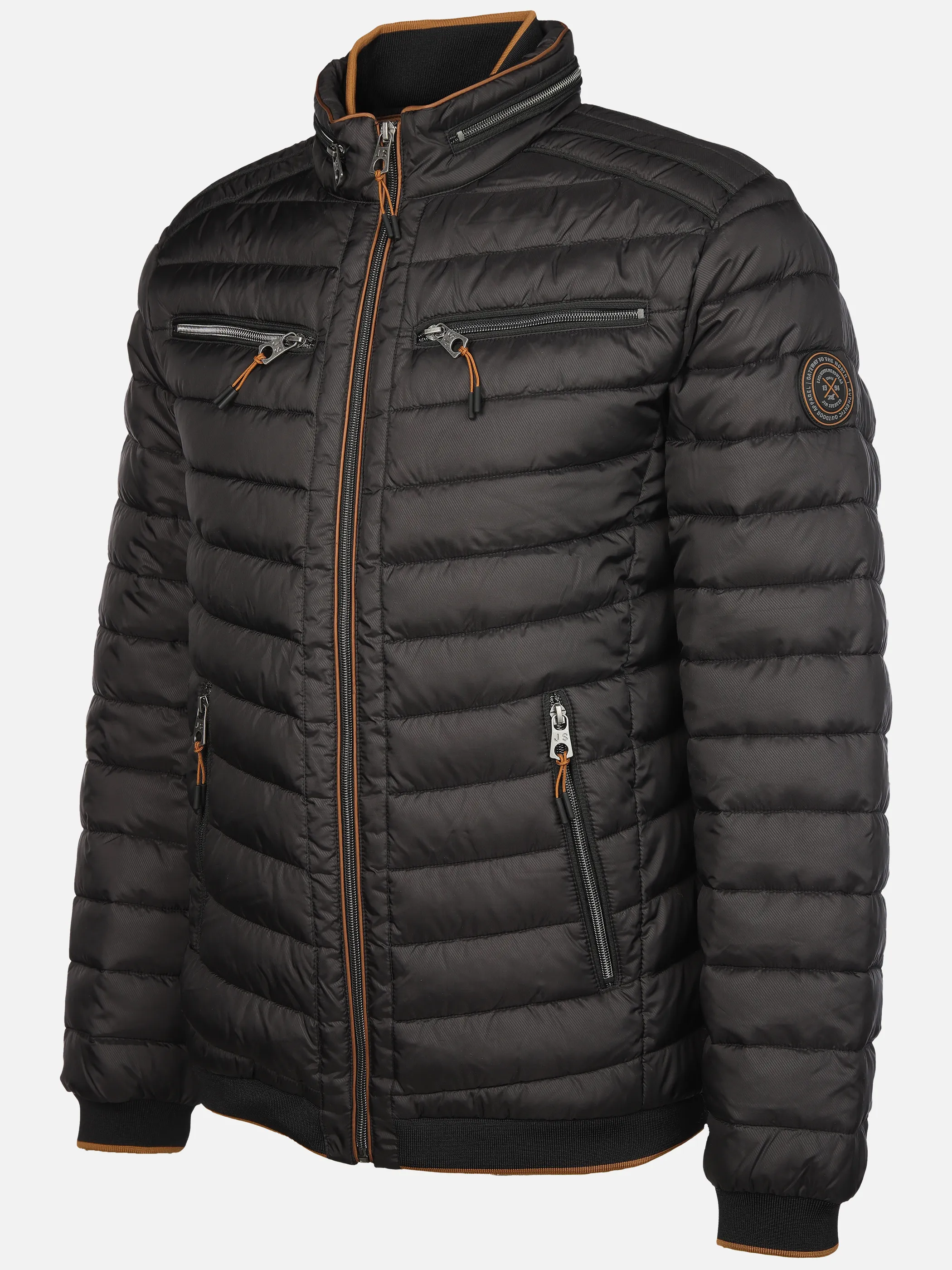 Jim Spencer He. Steppblouson melange scuba Schwarz 878837 BLACK 3