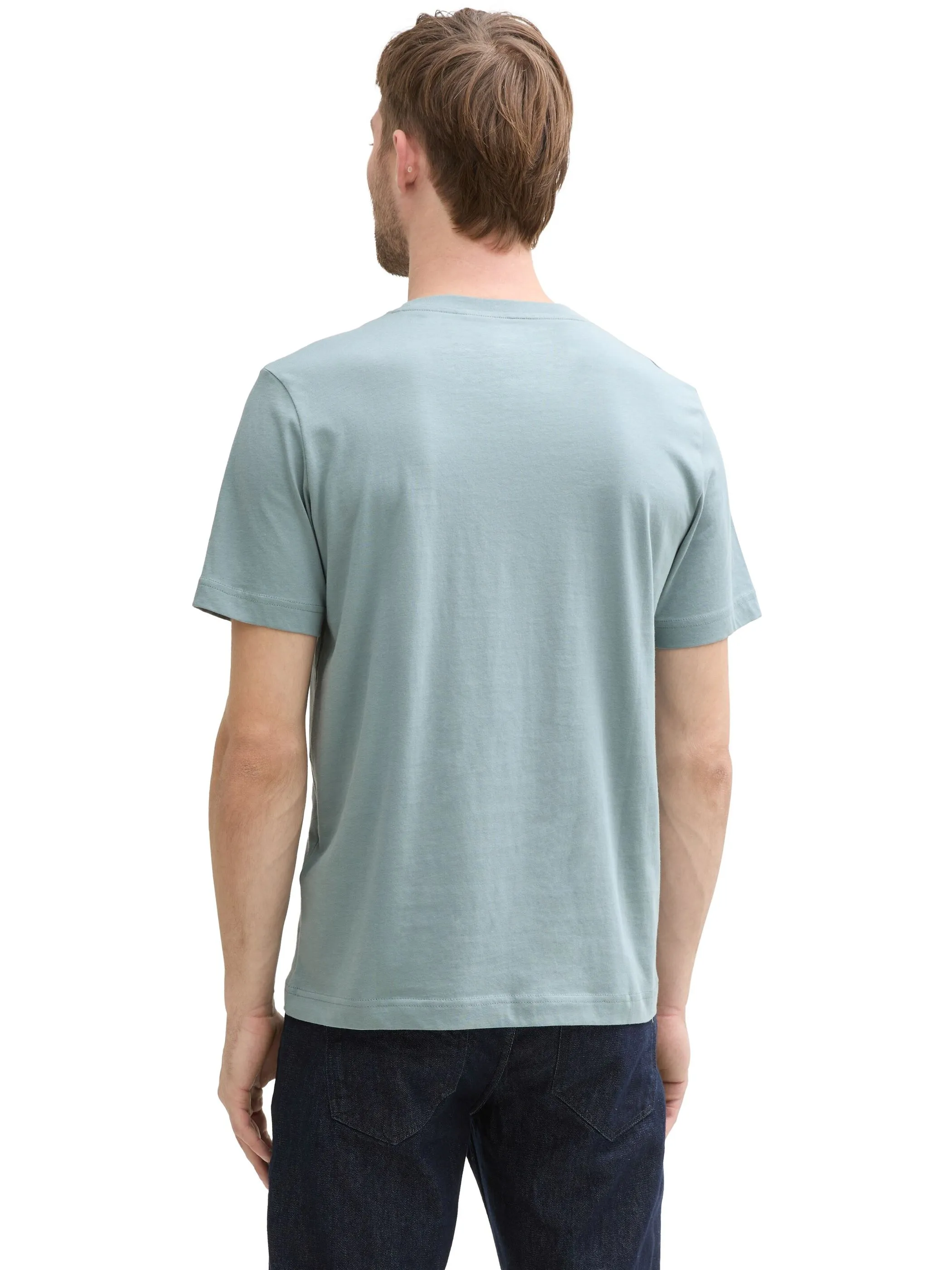 Tom Tailor 1045773 t-shirt with print Grau 905884 27475 3