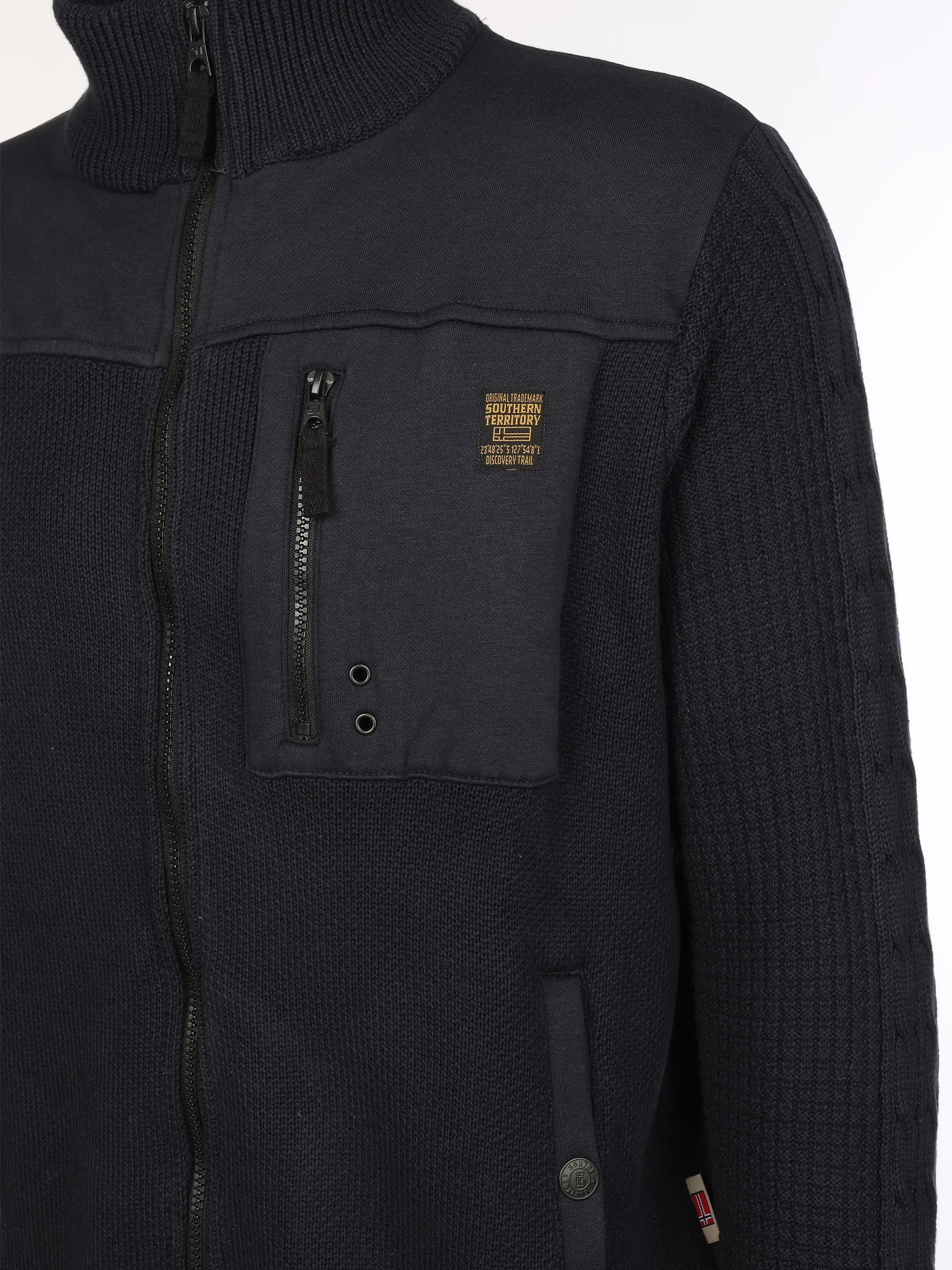Southern Territory He. Sweatjacke Hybrid Batch Blau 931976 NAVY 4