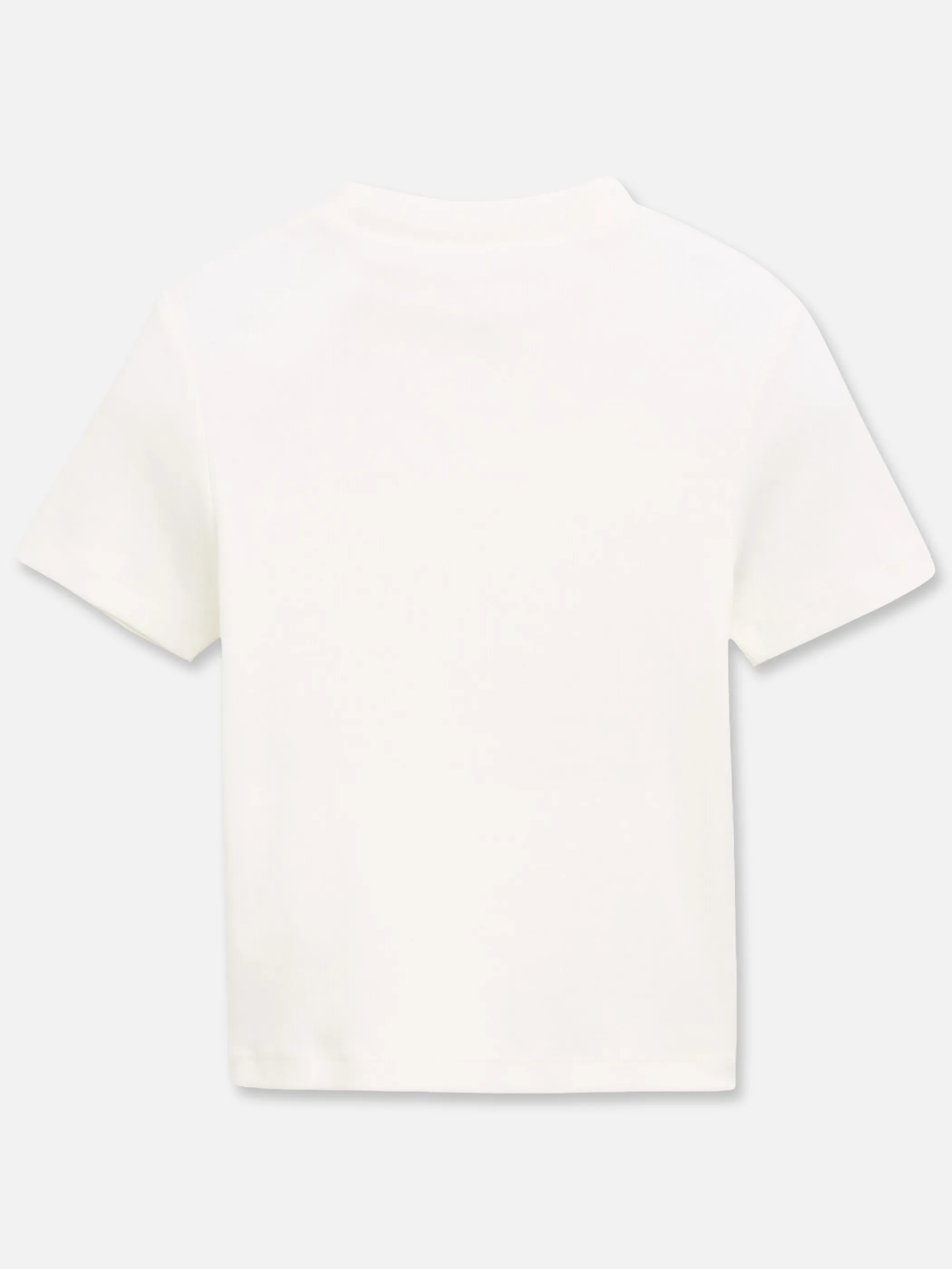 Tom Tailor 1041065 cropped mock neck rib t-shirt Weiß 891320 10315 2