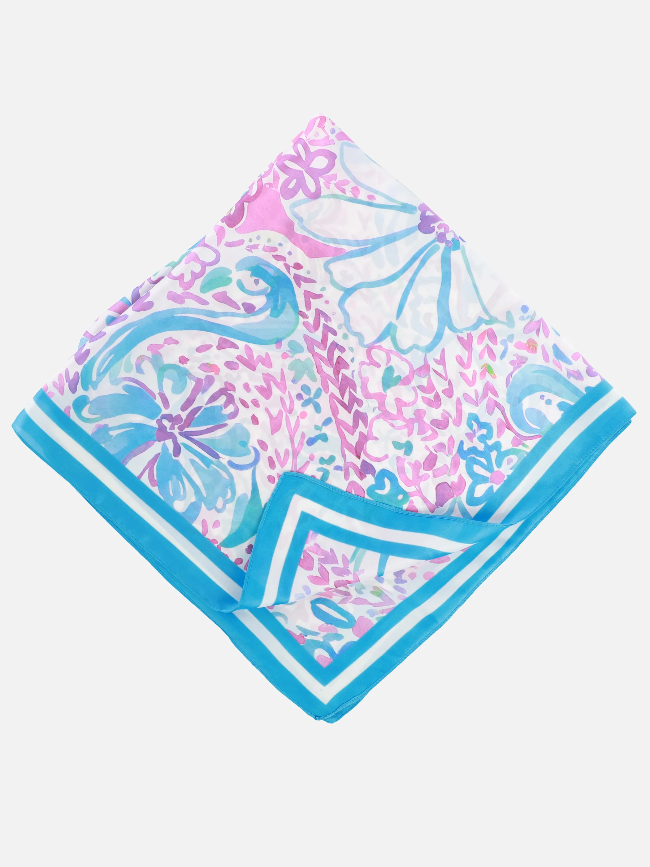 Sure Da-Nickytücher 70*70 cm Blau 930531 PAISLEY 1