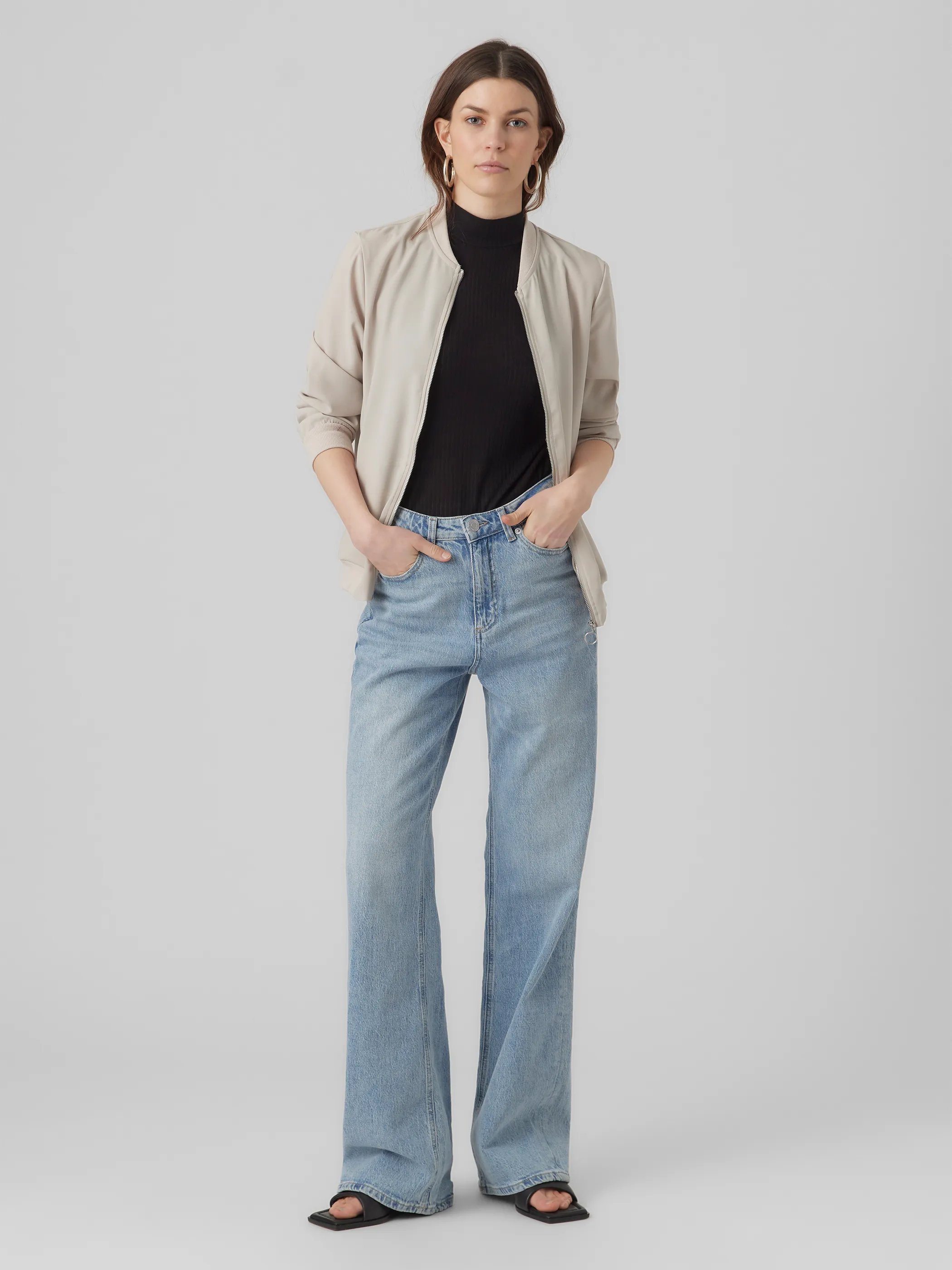 Vero Moda 10245734 VMCOCO L/S BOMBER GA Beige 904352 271875 1