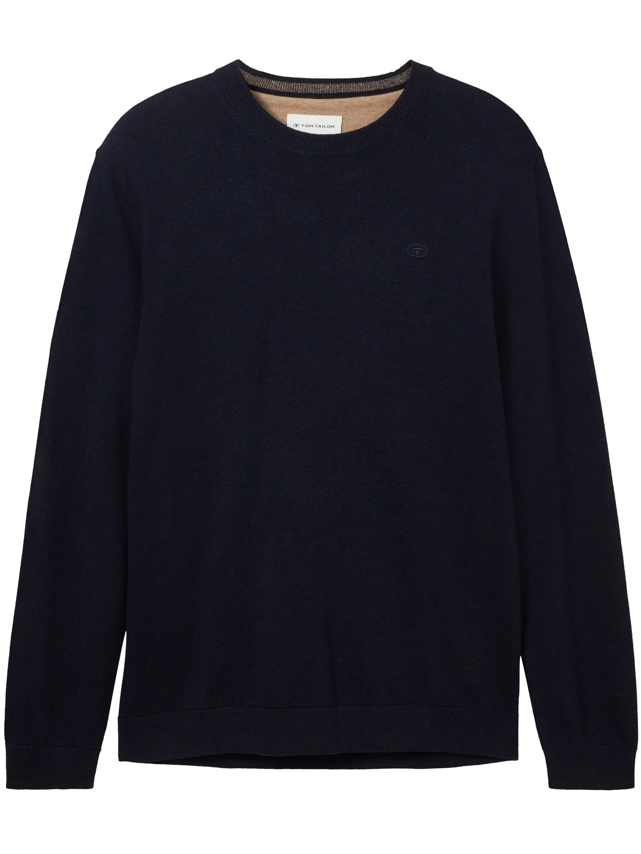 Tom Tailor 1038426 NOS basic crewneck knit Blau 887496 13160 1 Tom Tailor 1038426 NOS basic crewneck knit Blau 887496 13160 1