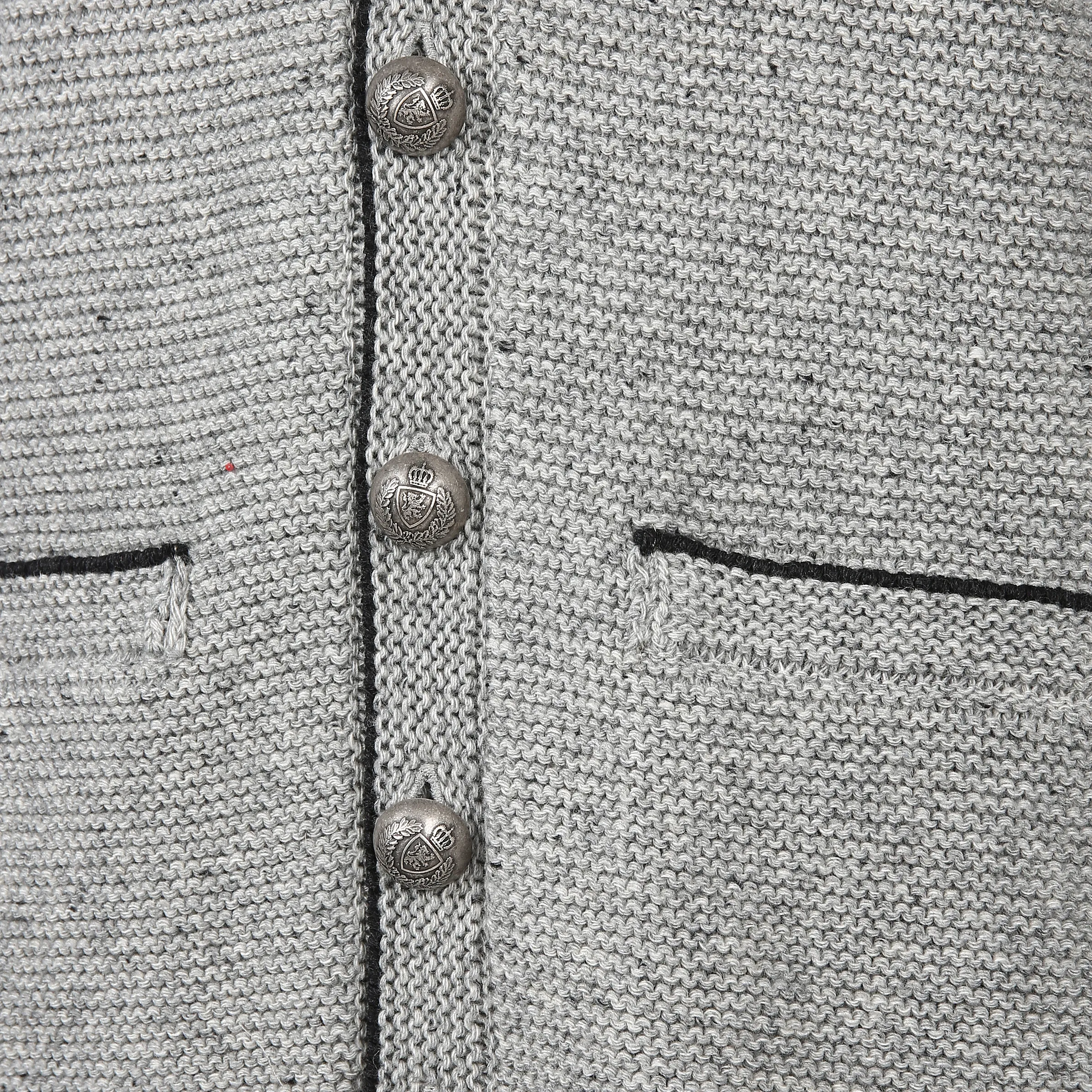 Birkhahn Mode und Tracht He. Trachtenjanker melange Grau 811851 GRAU 3