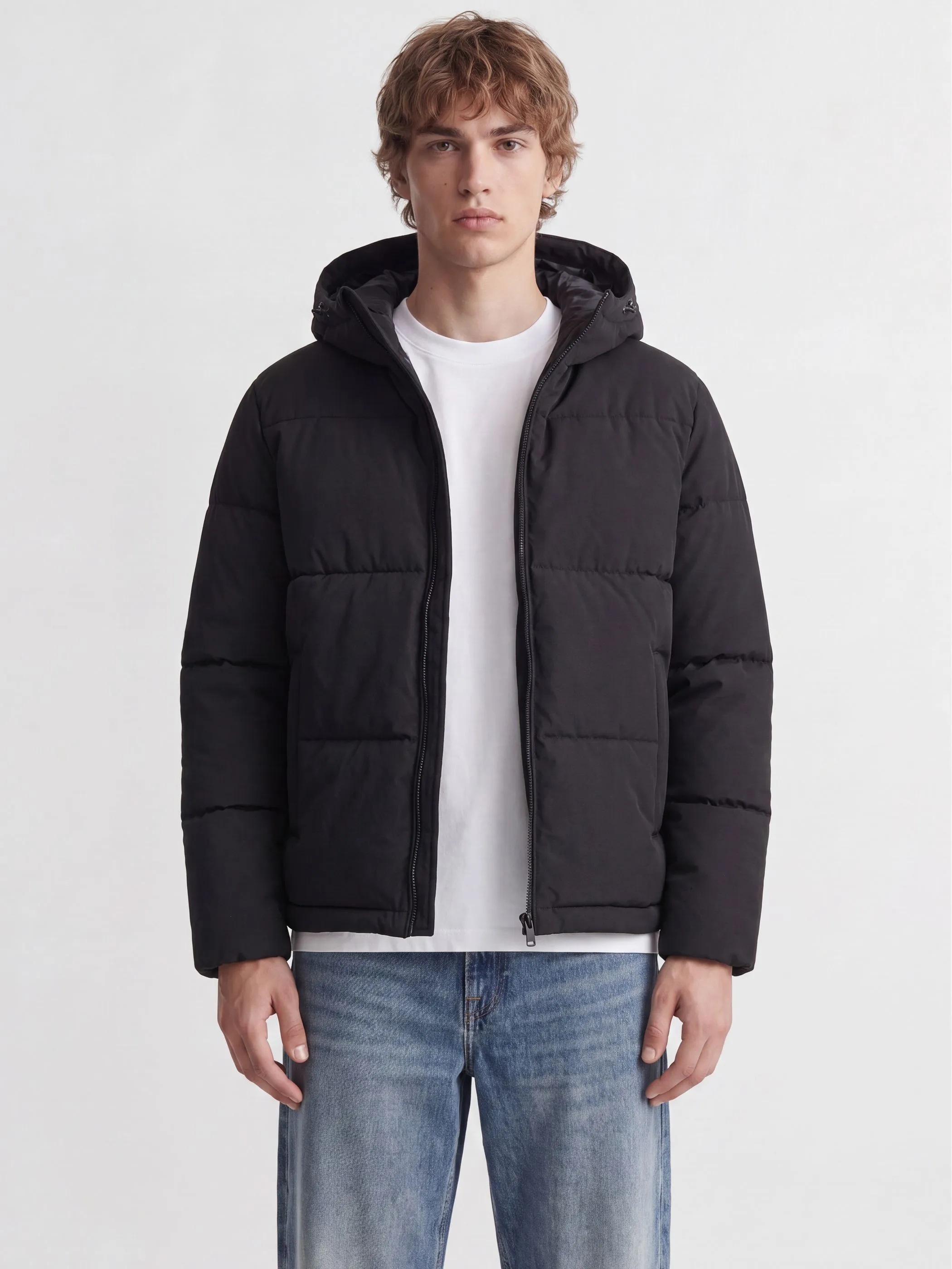 Jack Jones 12303930 JJGALAXY PUFFER JACKE Schwarz 930733 178012 1