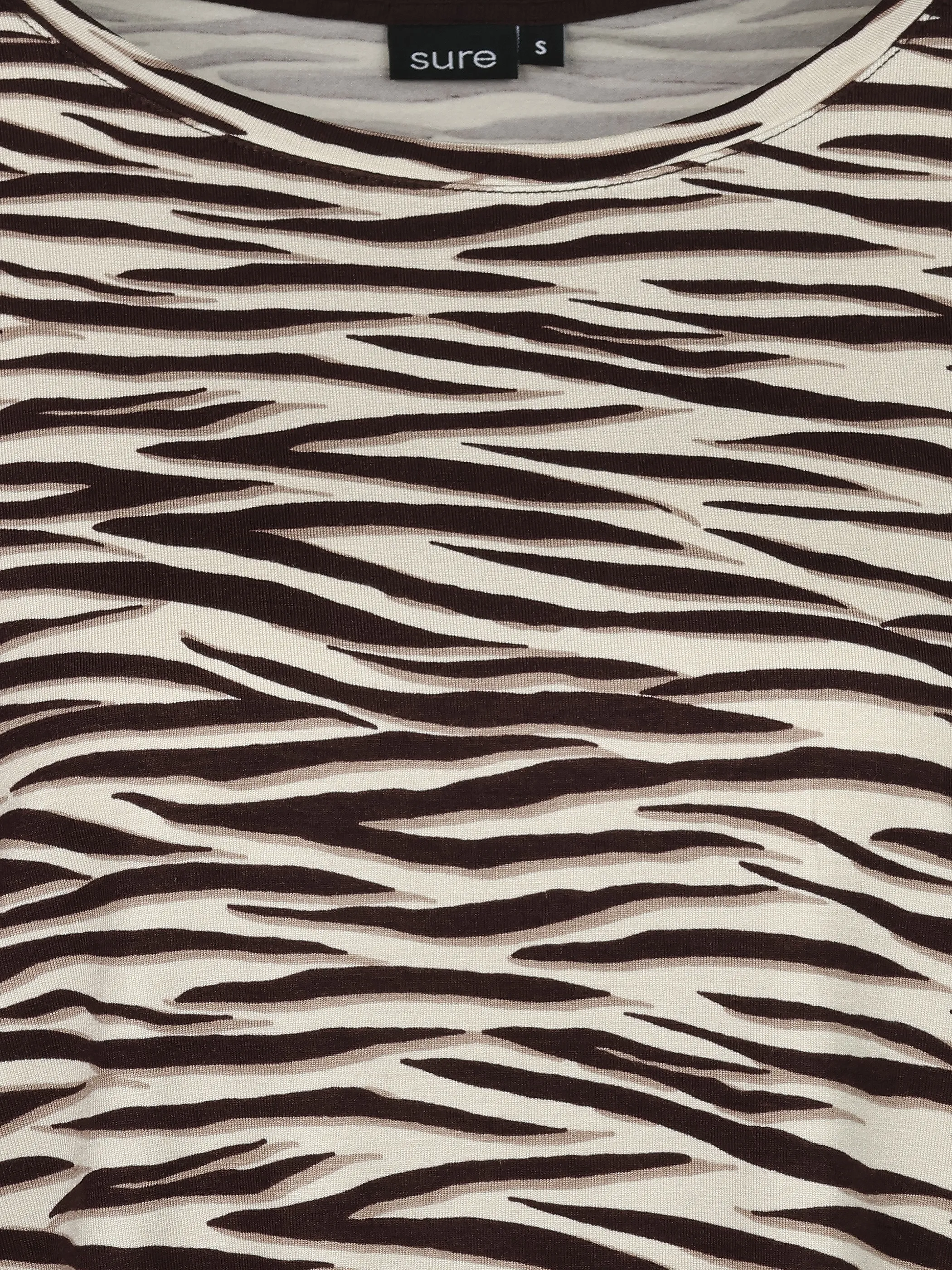 Sure Da. Rundhalsshirt Braun 930836 CHOCO 3