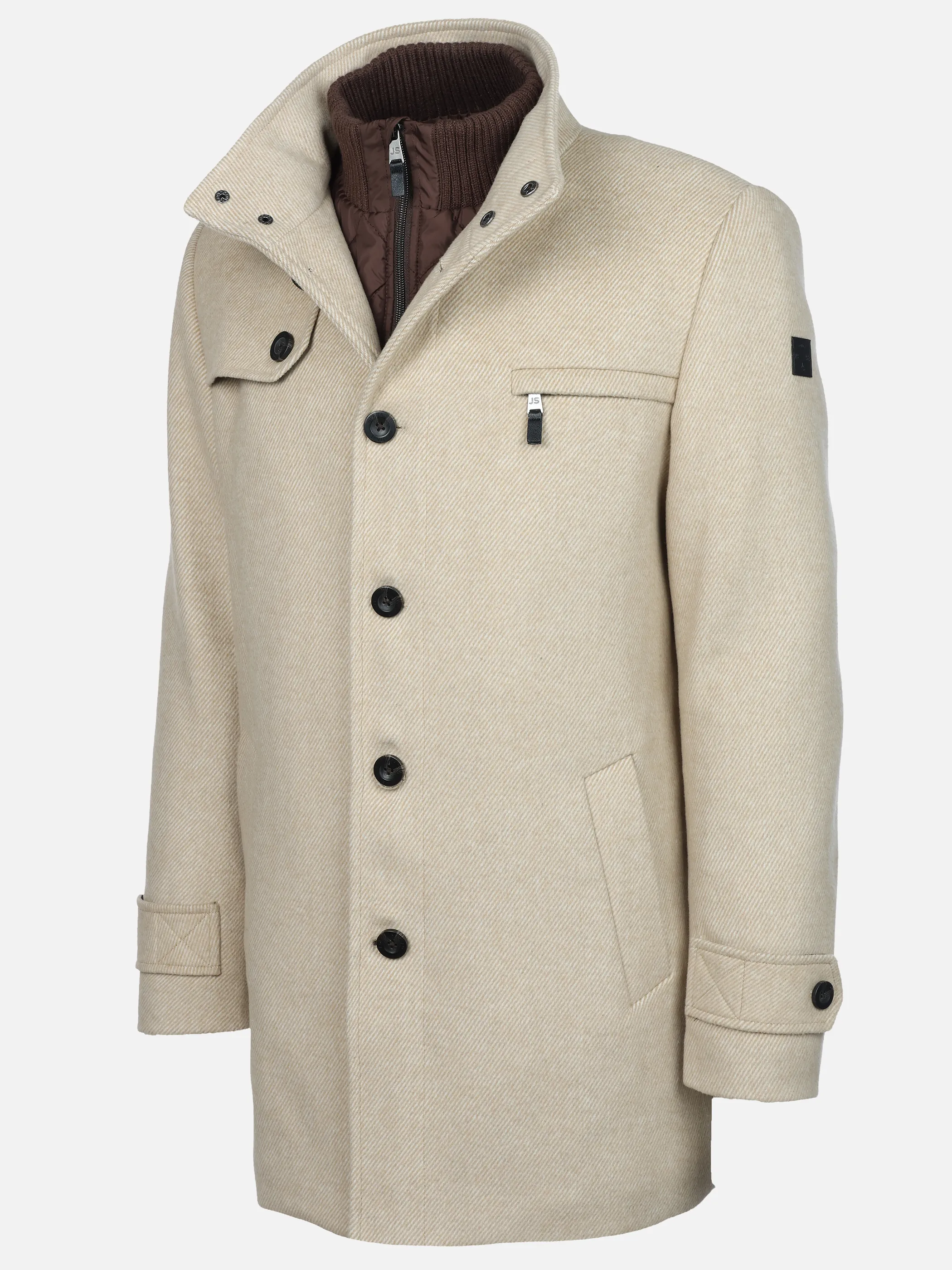 Jim Spencer He. Wollmantel 2in1 220803 Beige 871351 62 3