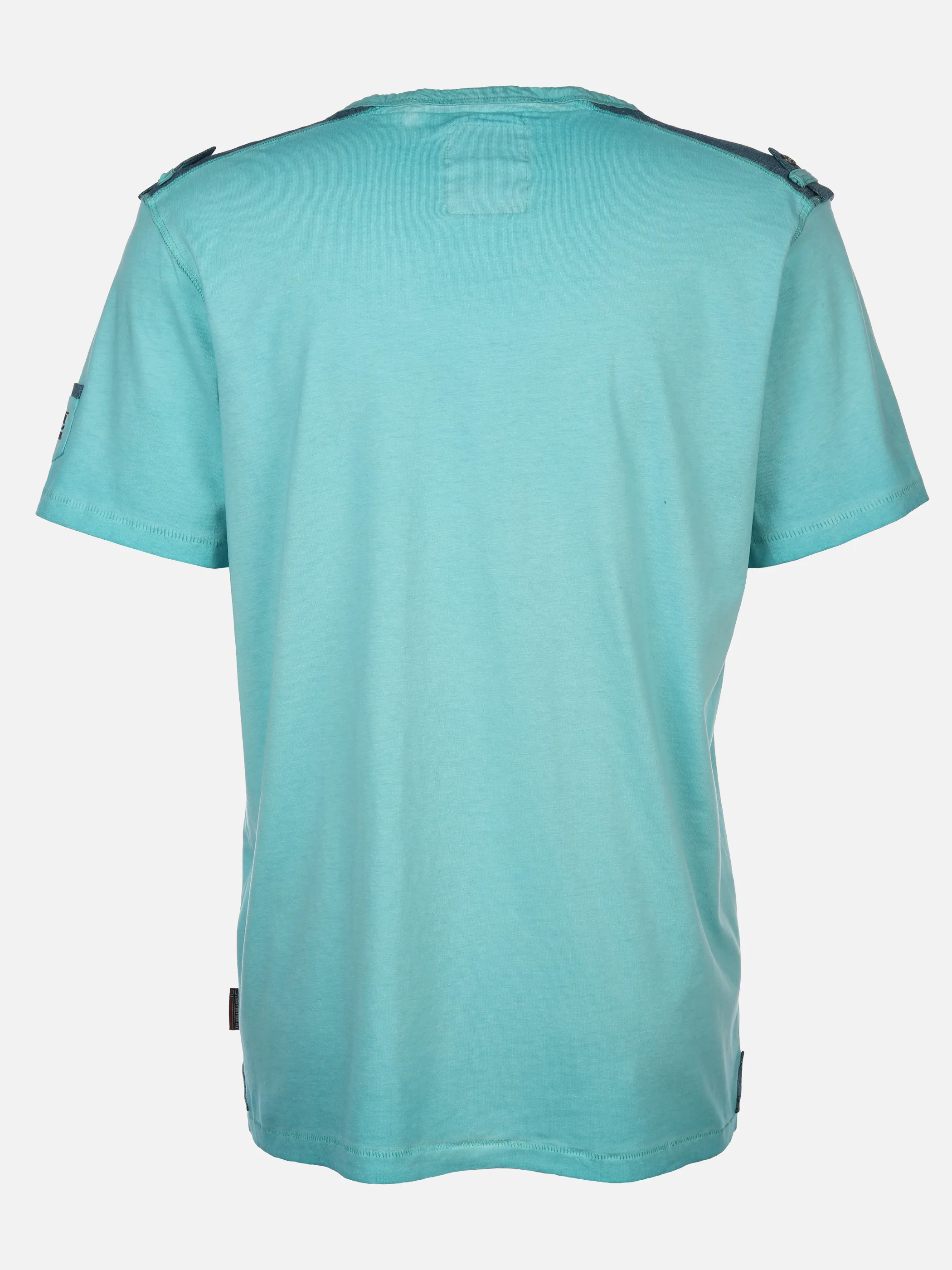Southern Territory He. Henleyshirt 1/2 Arm print Blau 894391 AQUA 2 Southern Territory He. Henleyshirt 1/2 Arm print Blau 894391 AQUA 2